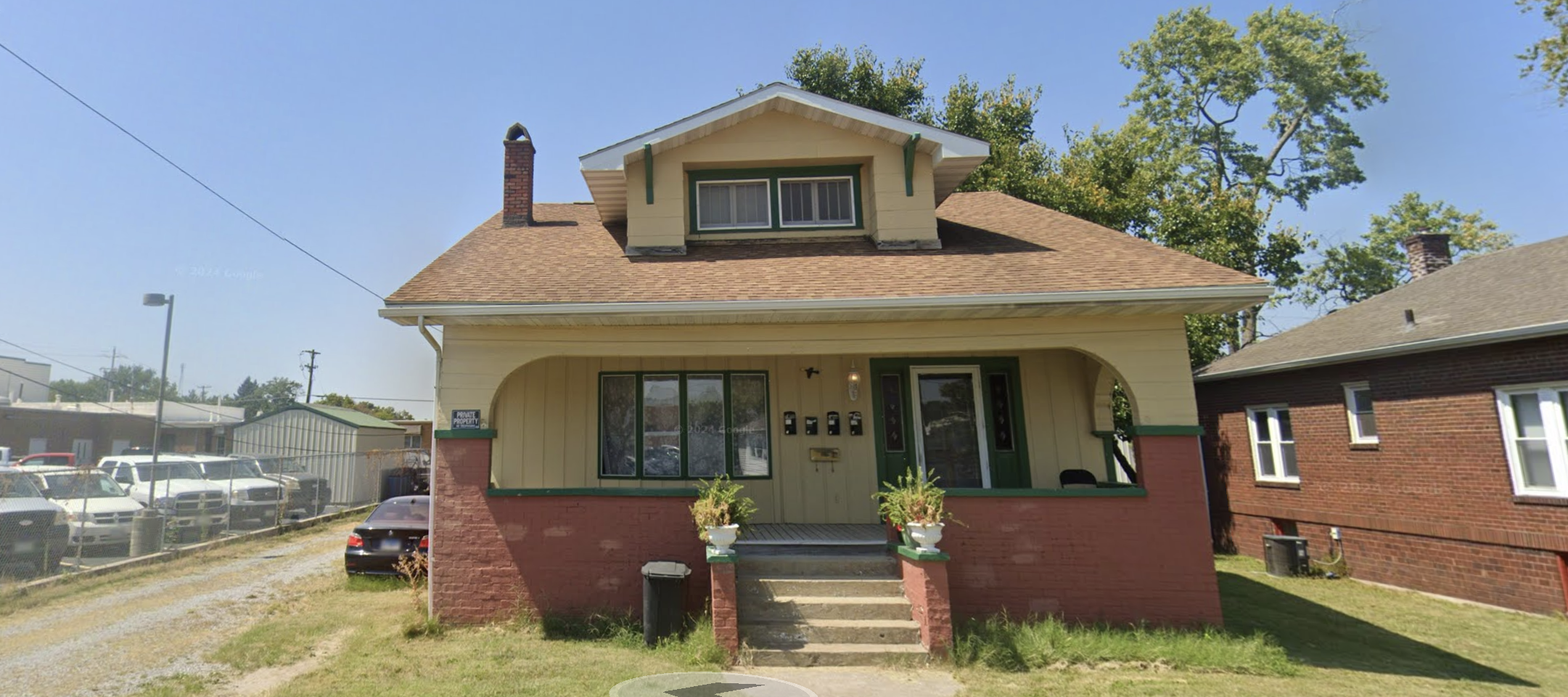This five-bedroom bungalow in Benton, Illinois, is for sale for $105,000.
