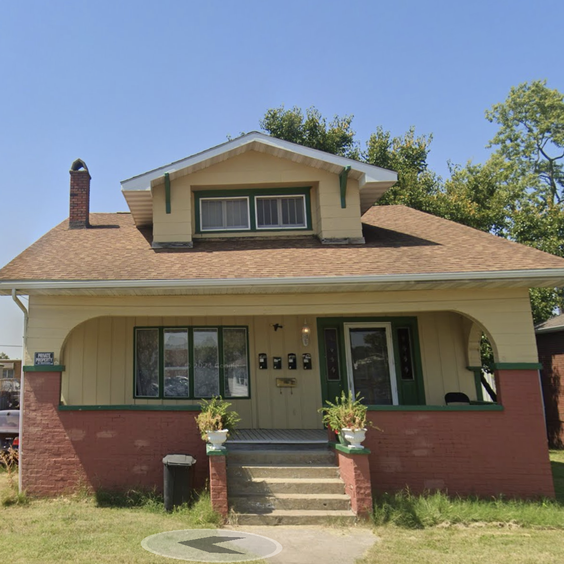 This five-bedroom bungalow in Benton, Illinois, is for sale for $105,000.