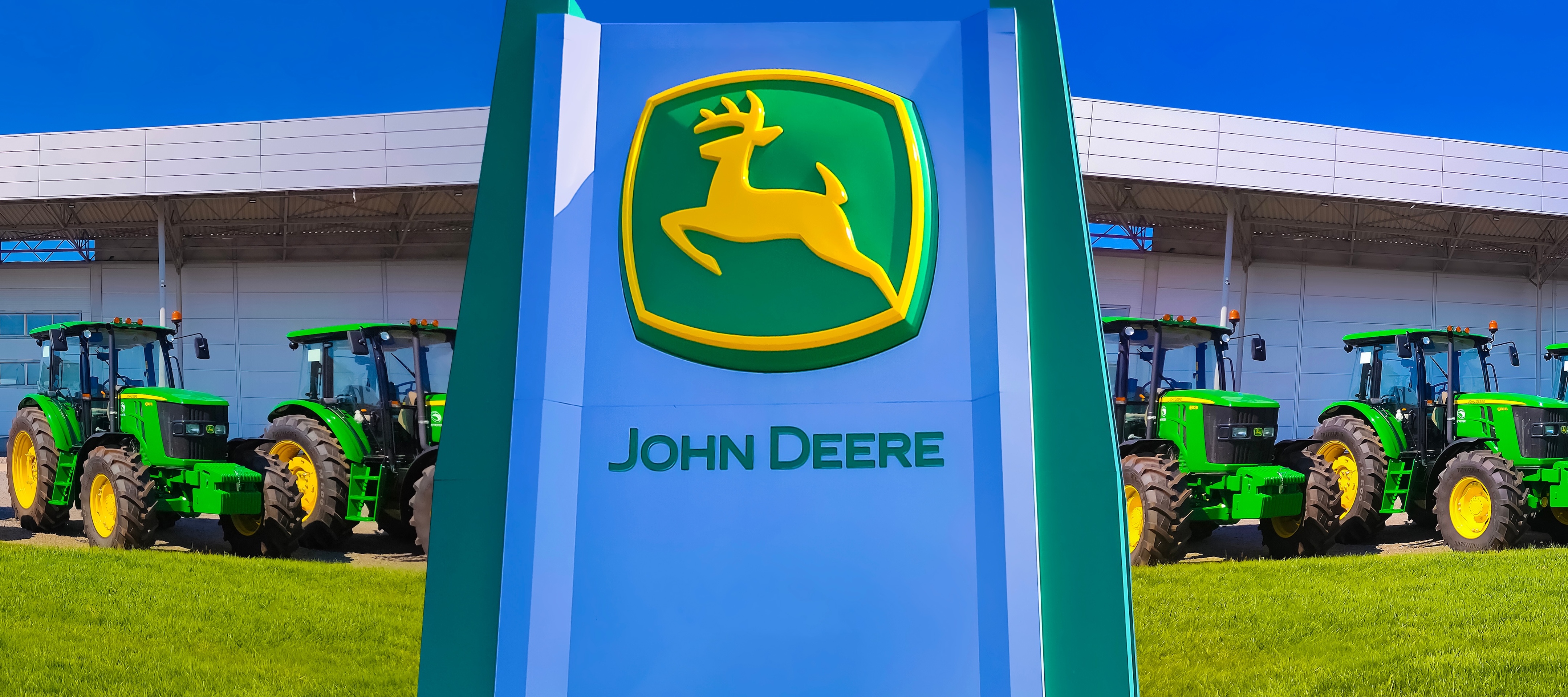 Tractors at a John Deer store.