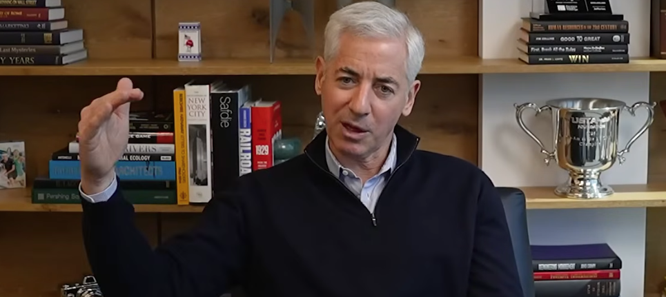 Bill Ackman speaks during an interview with Vlad Tenev.