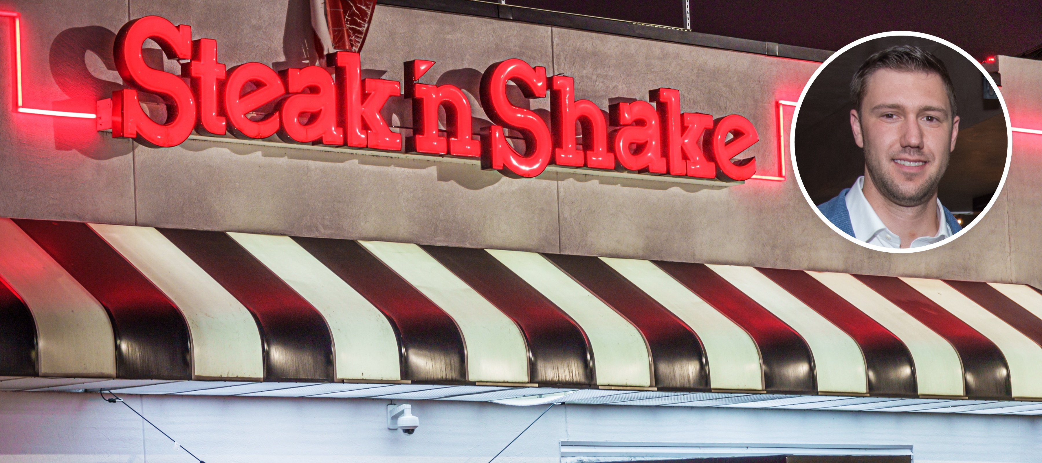 A Steak 'n Shake location with Michael Boes.