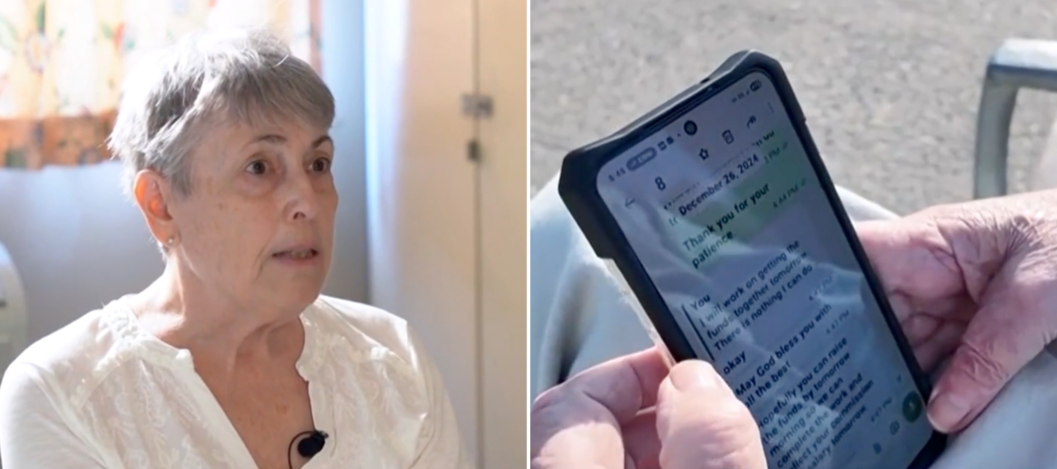 Kyle Holder, 73, was devastated when she learned she'd lost her life savings to a crypto scam.