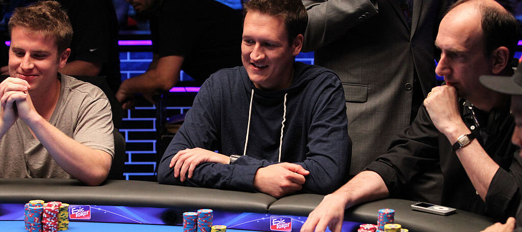 Isaac Baron, Sean Getzwiller and Erik Seidel compete at the second event of the Epic Poker League Inaugural Season