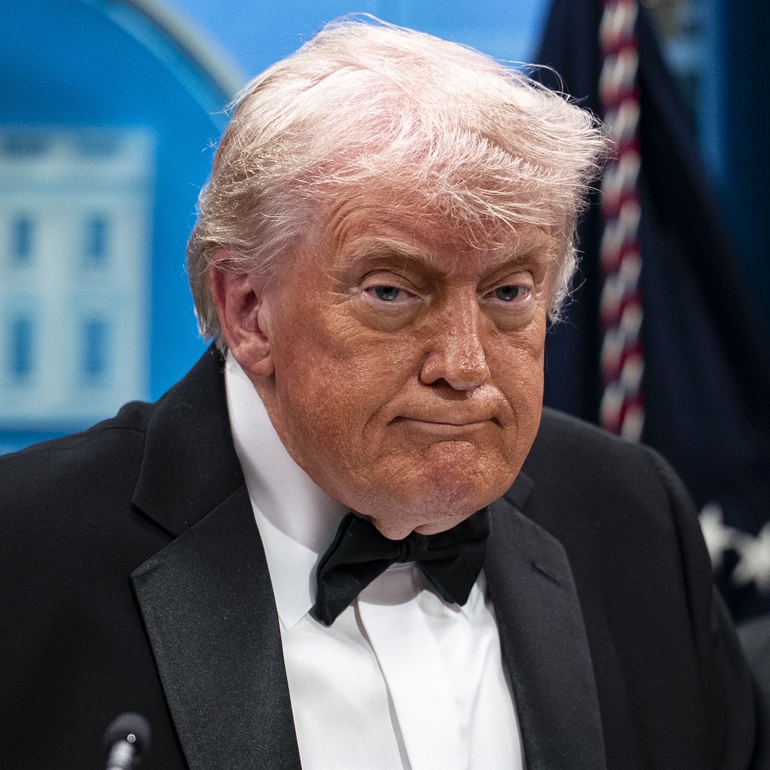 U.S. President Donald Trump speaks during a press conference in the Brady Briefing Room of the White House on April 25, 2026.