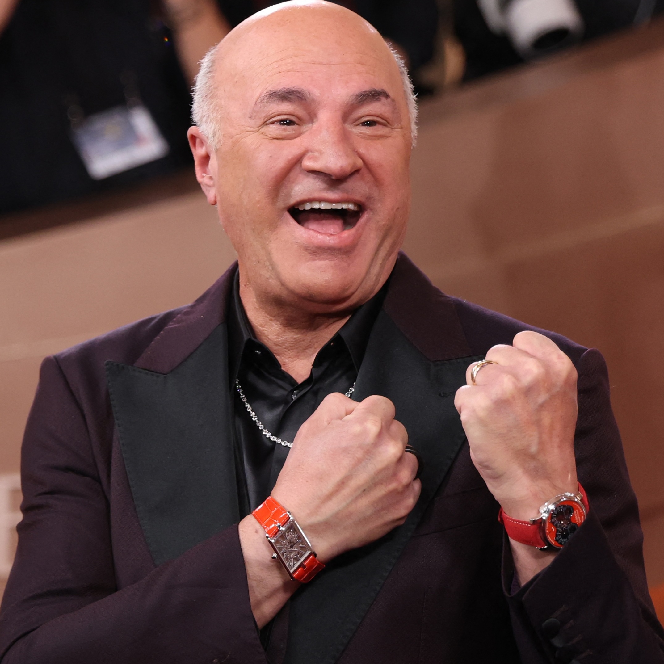 Kevin O'Leary, seen here on the red carpet at the Golden Globe Awards on Jan.11, 2026, is getting pushback from locals for a massive data center project in rural Utah.