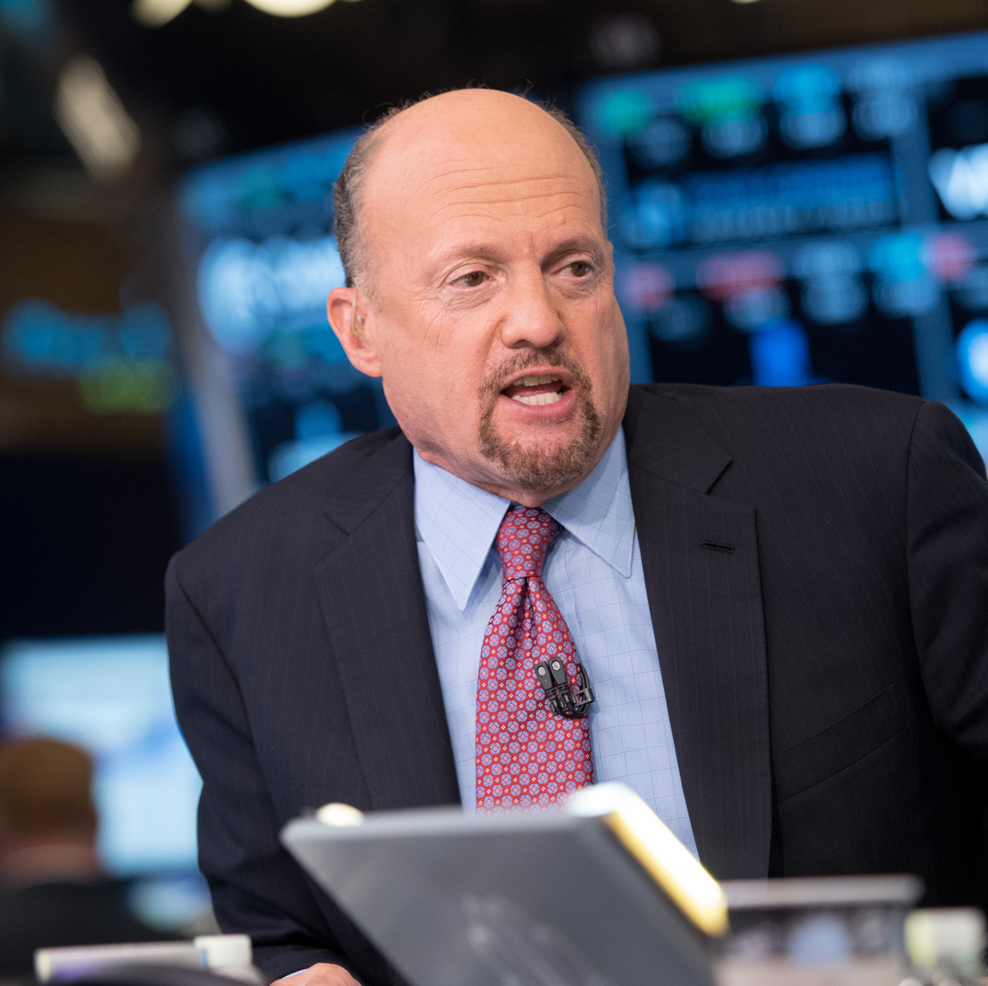 Jim Cramer visits the New York Stock Exchange.