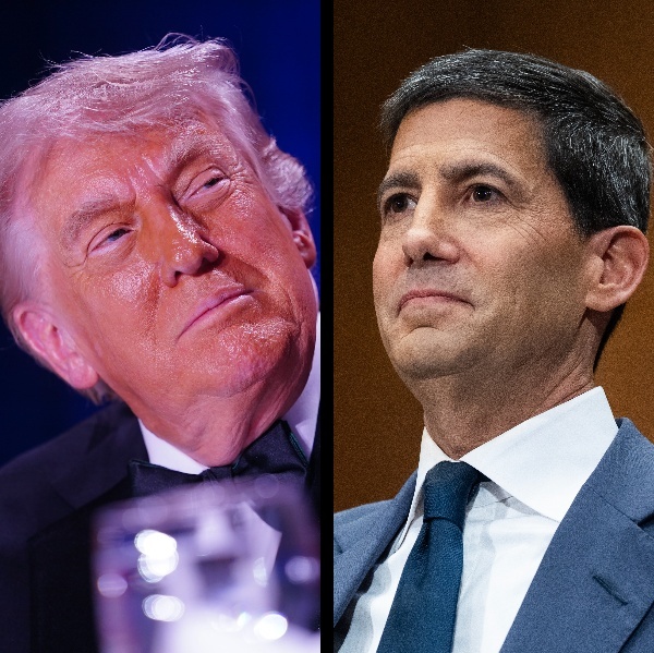 President Donald Trump and Kevin Warsh, nominee for chairman of the Federal Reserve.