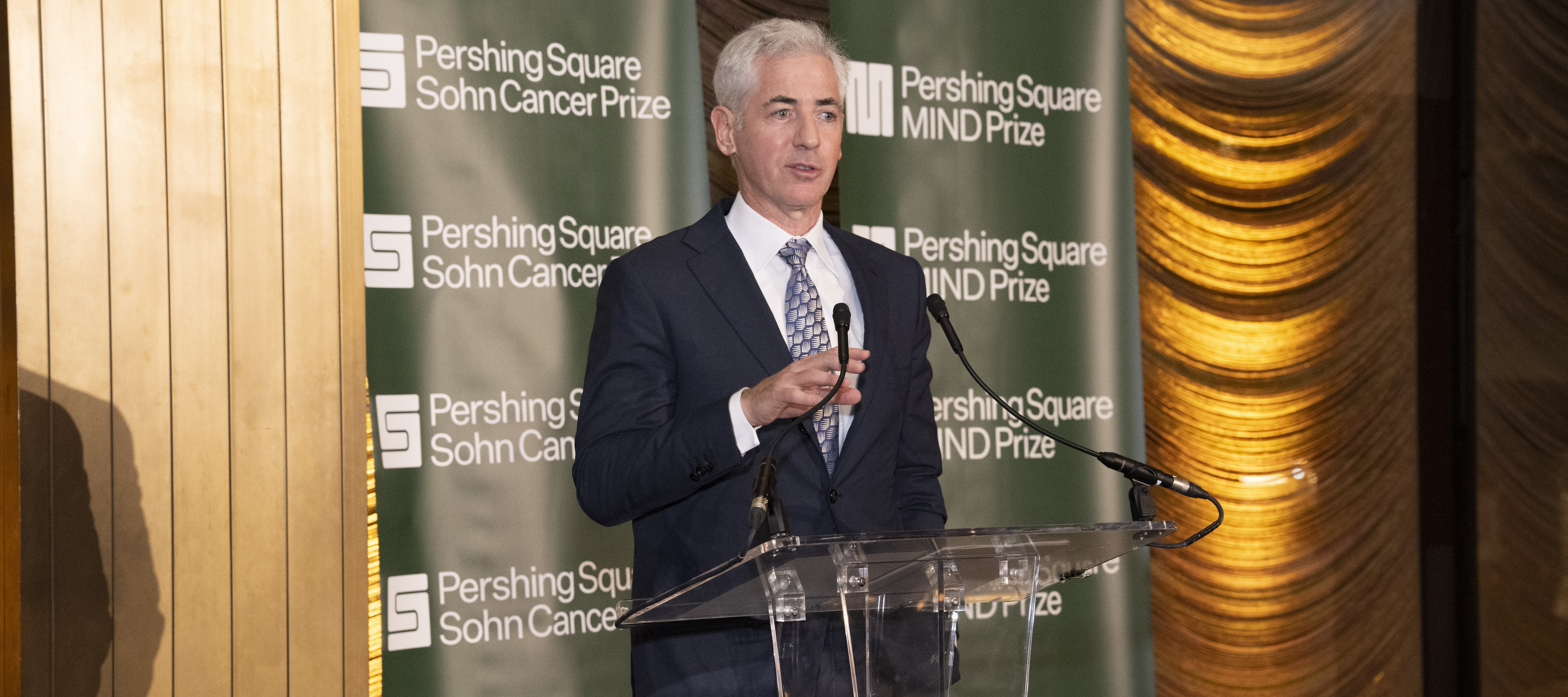 Bill Ackman attends 2025 Pershing Square Foundation MIND and Cancer Prize Award Dinner.