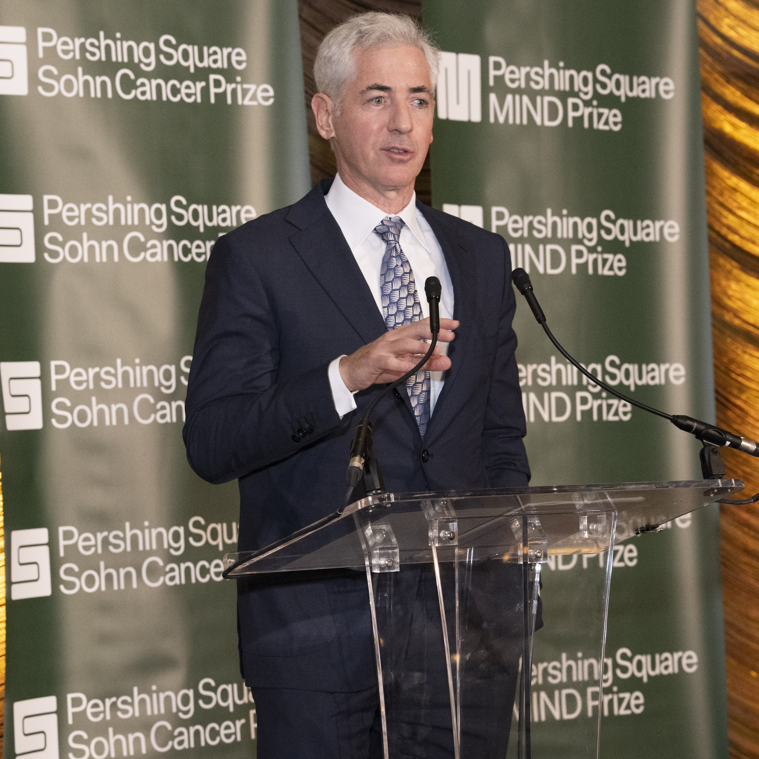 Bill Ackman attends 2025 Pershing Square Foundation MIND and Cancer Prize Award Dinner.