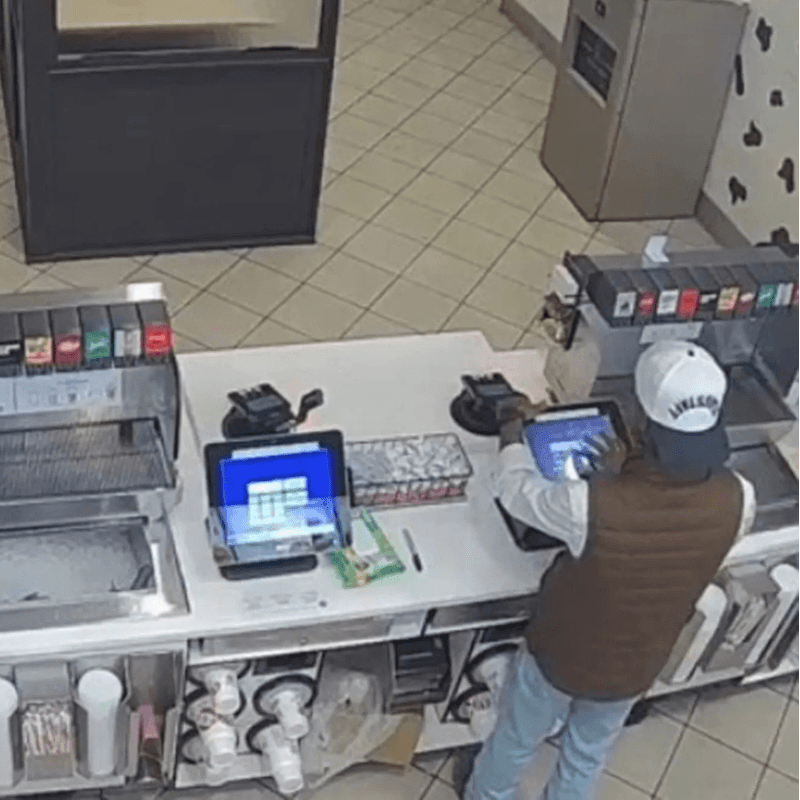 Former employee allegedly ringing up refunds.