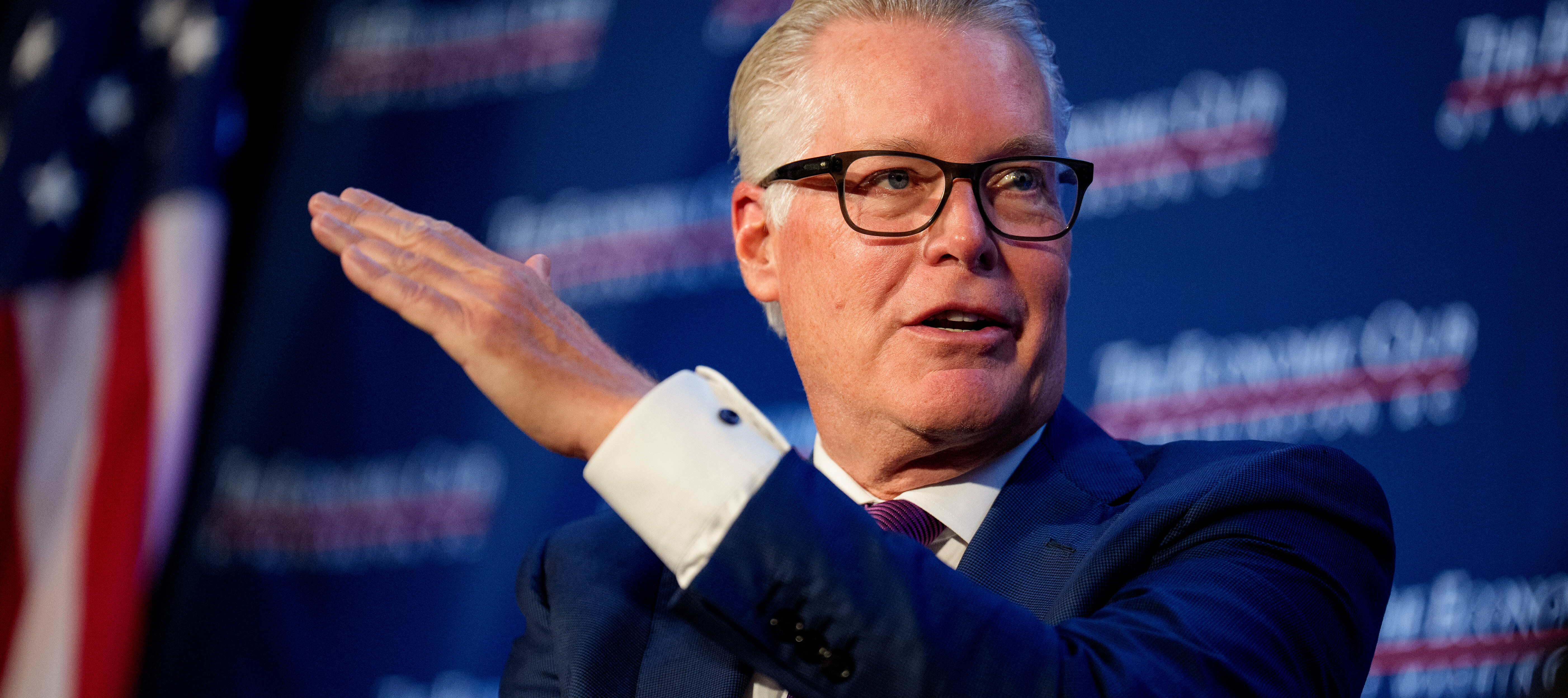 Delta CEO Ed Bastian speaks at the Economic Club of Washington.