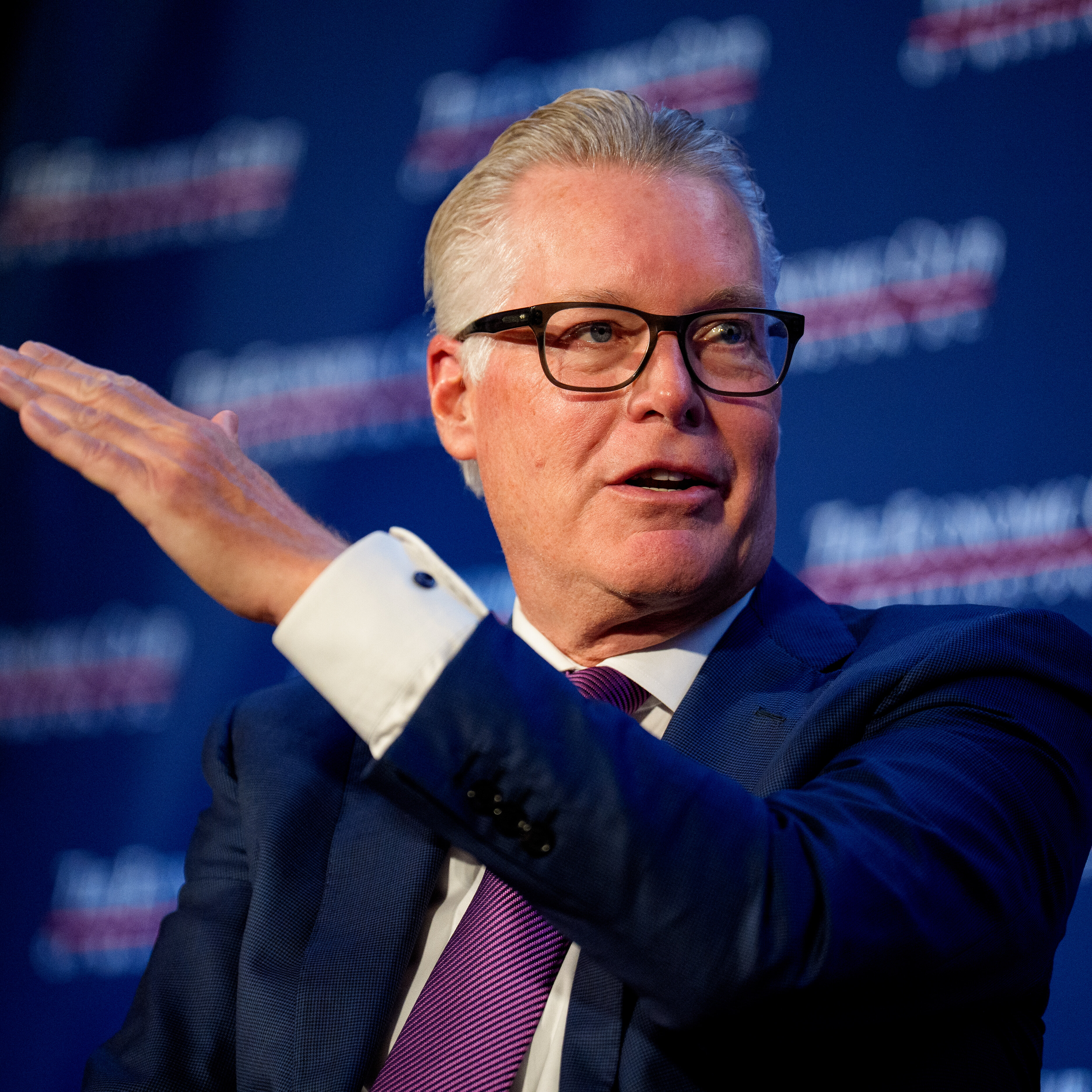 Delta CEO Ed Bastian speaks at the Economic Club of Washington.