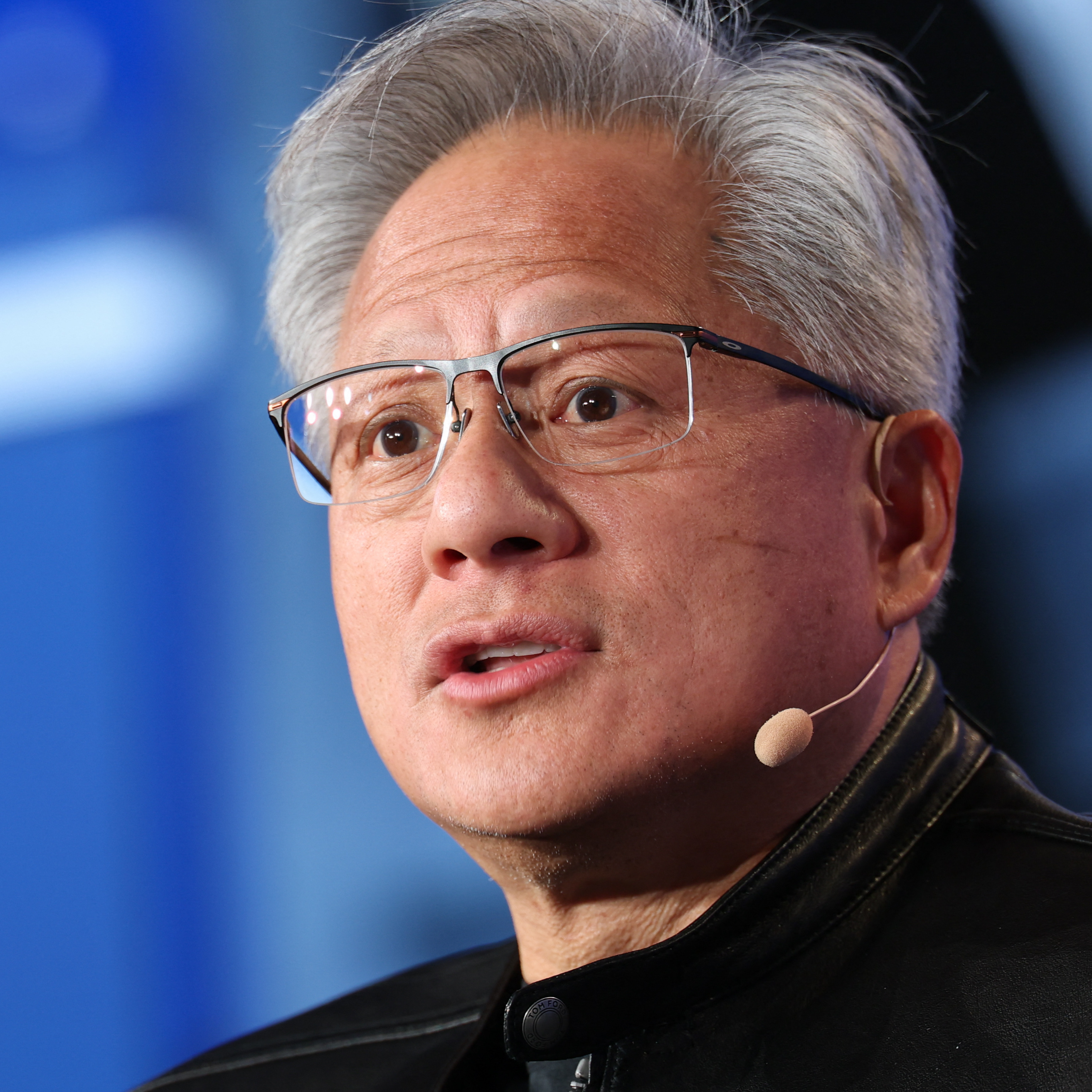 Nvidia founder and CEO, Jensen Huang, speaks during the 29th annual Milken Institute Global Conference