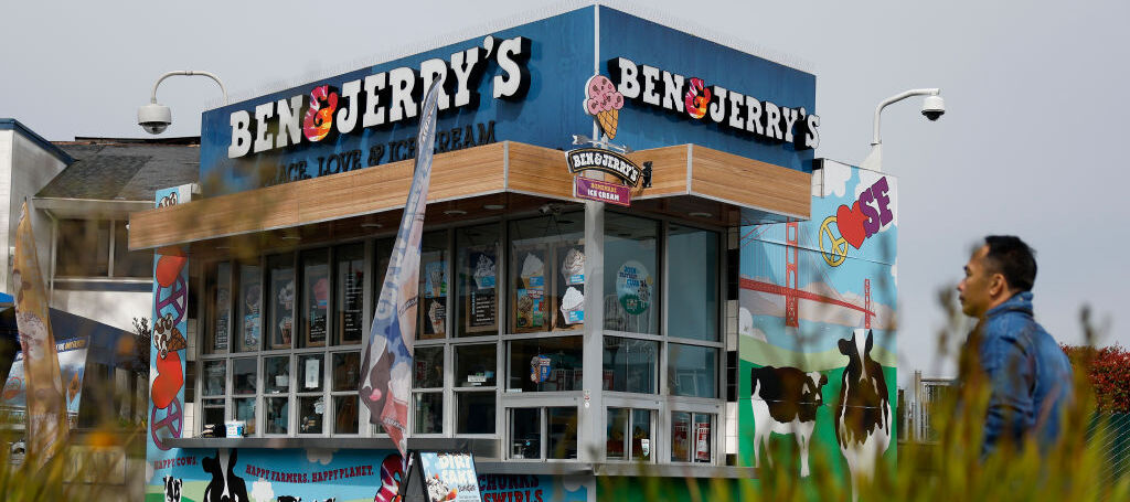 A photo of a Ben & Jerry's ice cream shop