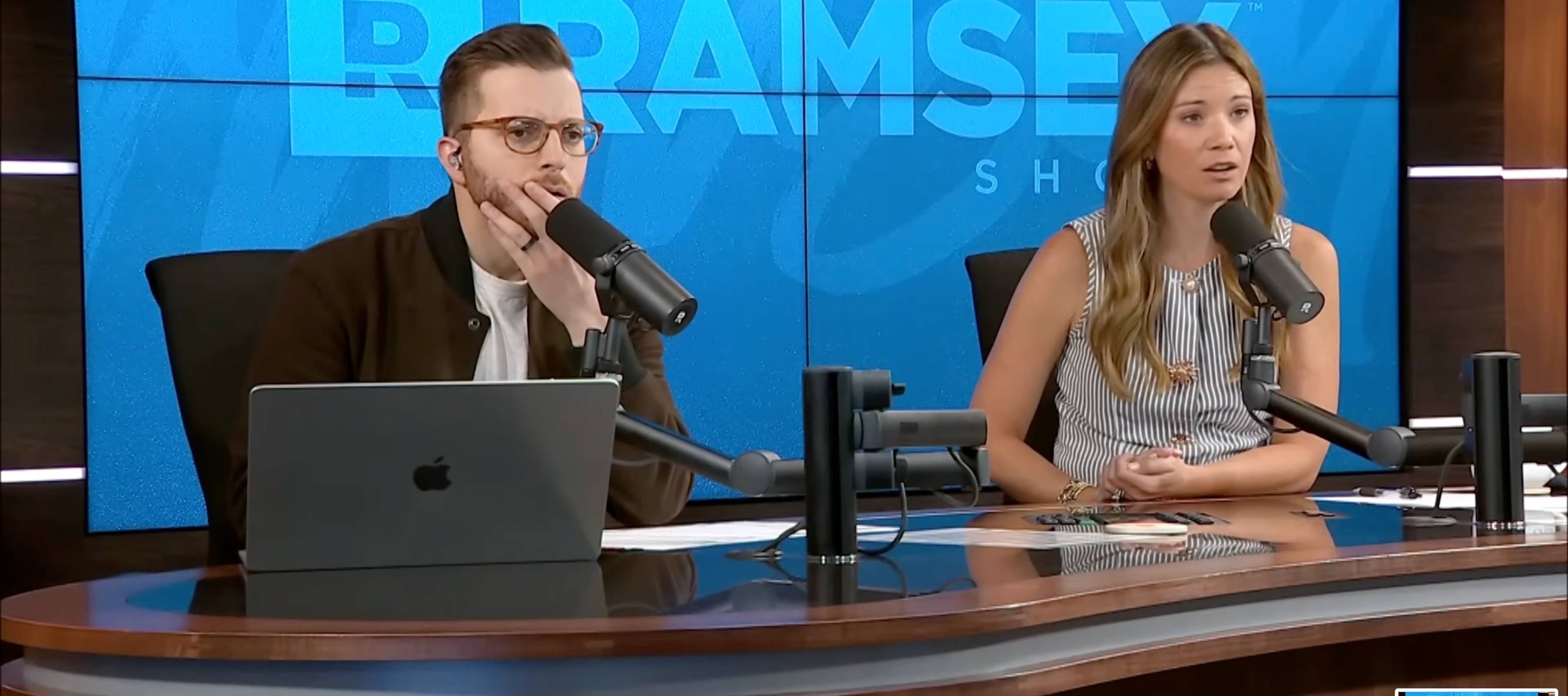 Hosts George Kamel and Rachel Cruze offer advice to a caller.