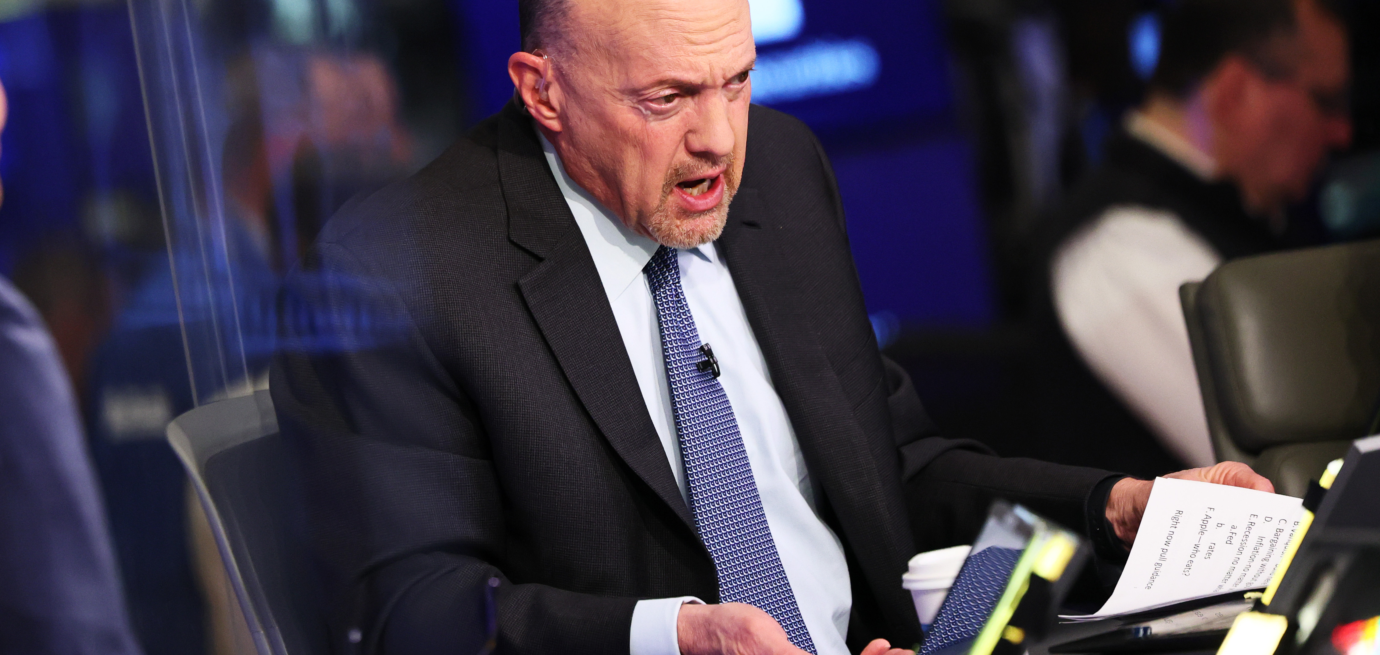 Jim Cramer speaks during the Squawk on the Street morning television show.