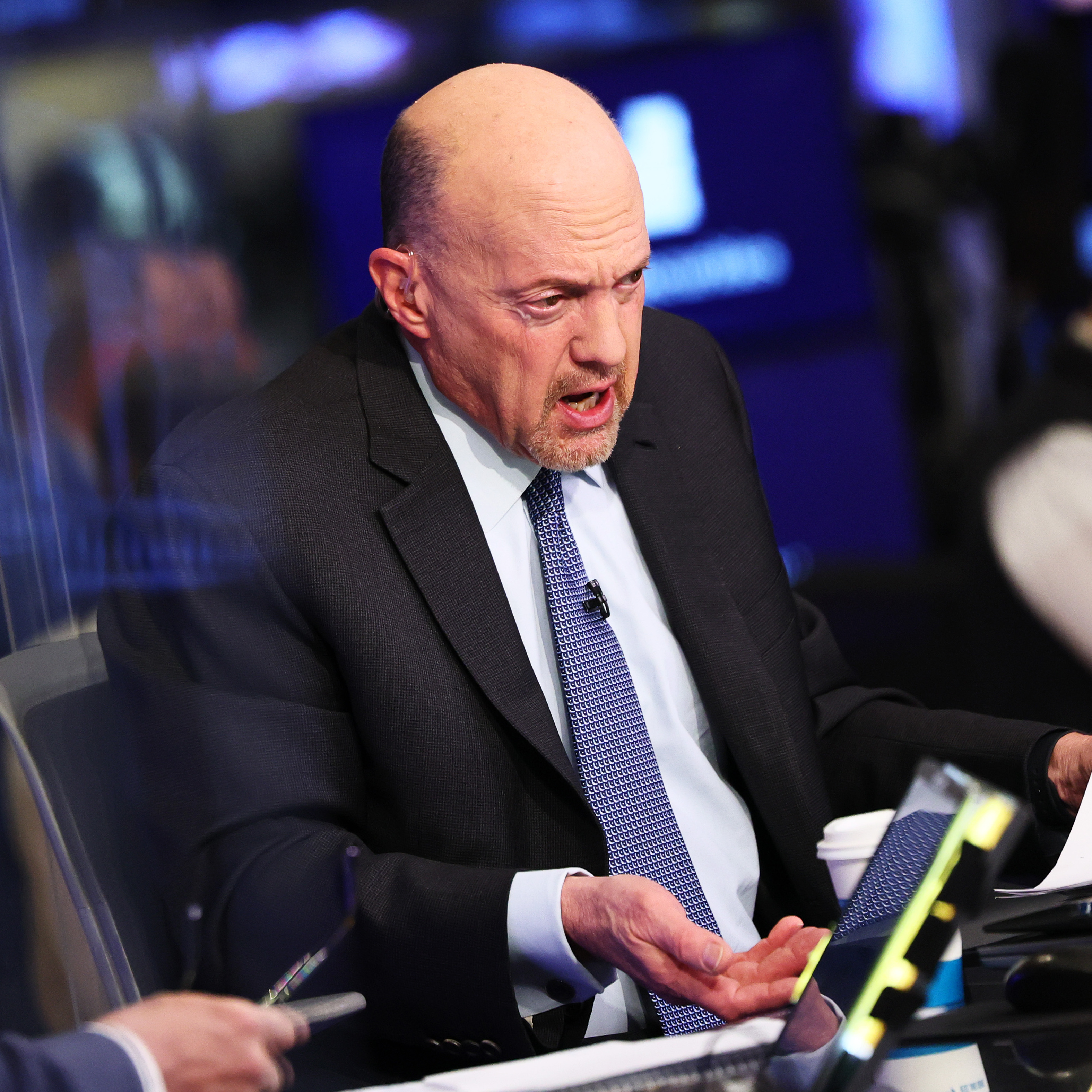 Jim Cramer speaks during the Squawk on the Street morning television show.