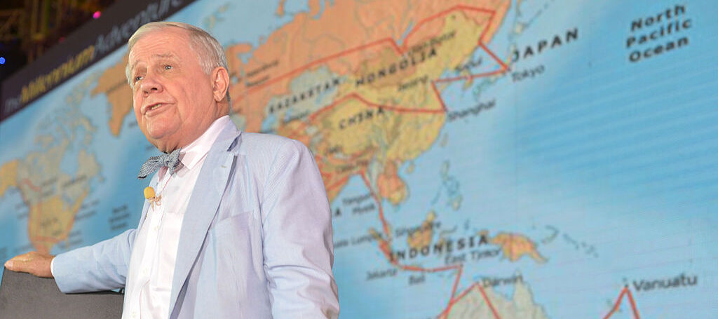 Jim Rogers, American businessman, investor and author, attends an economic forum.