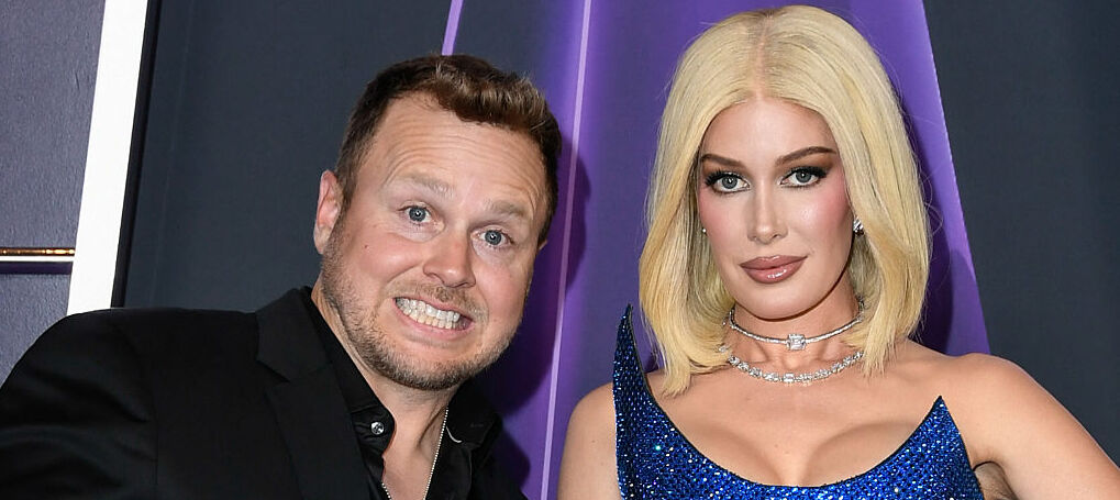 US television personalities Heidi Montag and her husband Spencer Pratt arrive for the 51st American Music Awards at the Fontainebleau in Las Vegas, Nevada on May 26, 2025. (