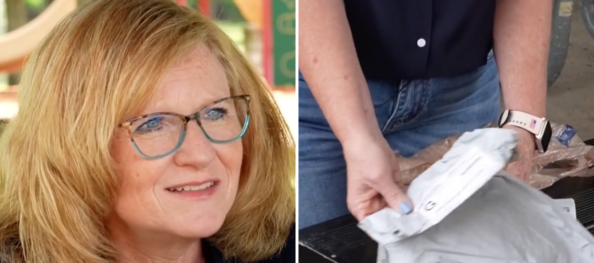 Candi Kready talks with News Channel 5 Nashville about the empty package she received randomly.