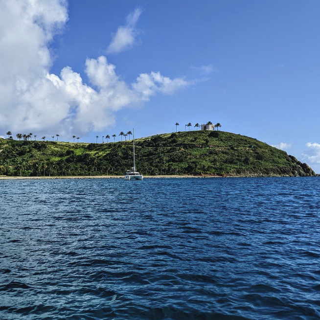 One of the islands that once belonged to Jeffrey Epstein.