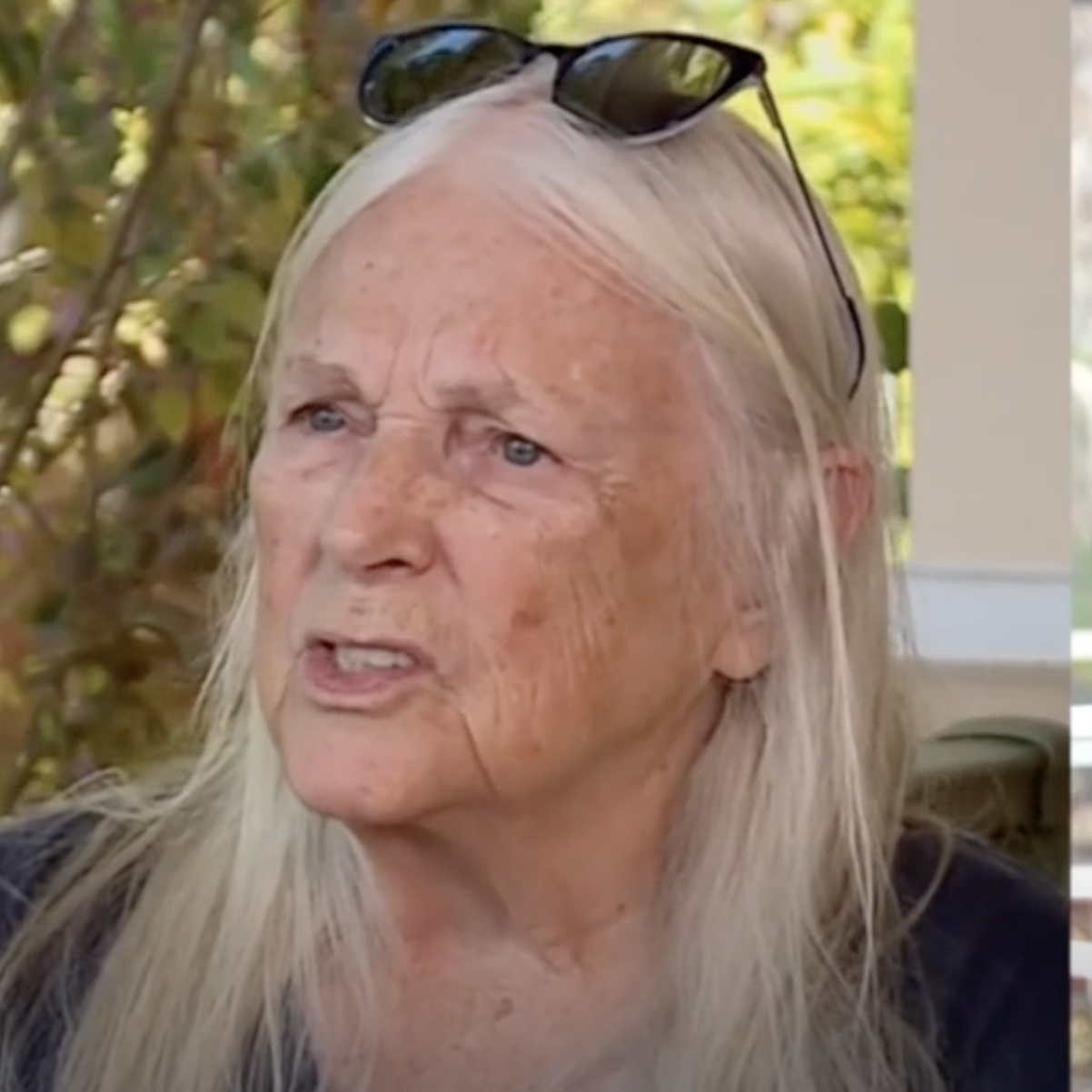 A side-by-side panel of Jane Bibee and Mike Schopp, two Florida residents who are trapped in costly 25-year solar panel loans.