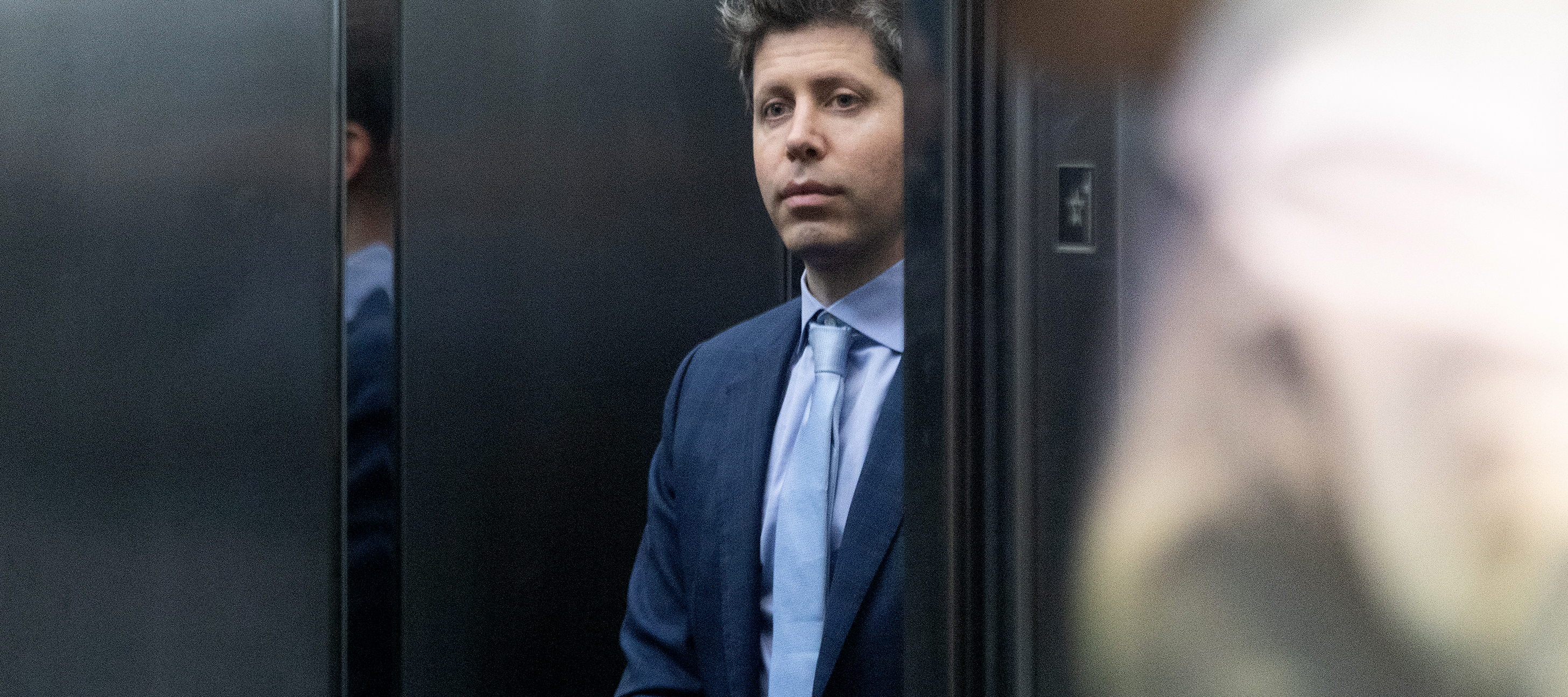 Sam Altman arrives to court