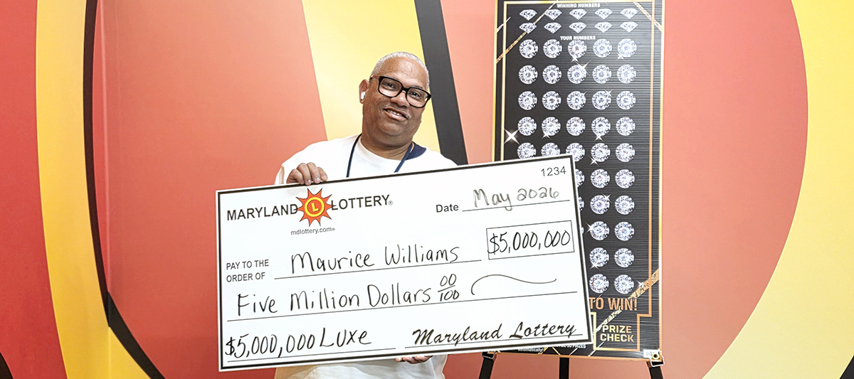 A photo of Maurice Williams who won $5 million in a Maryland lottery