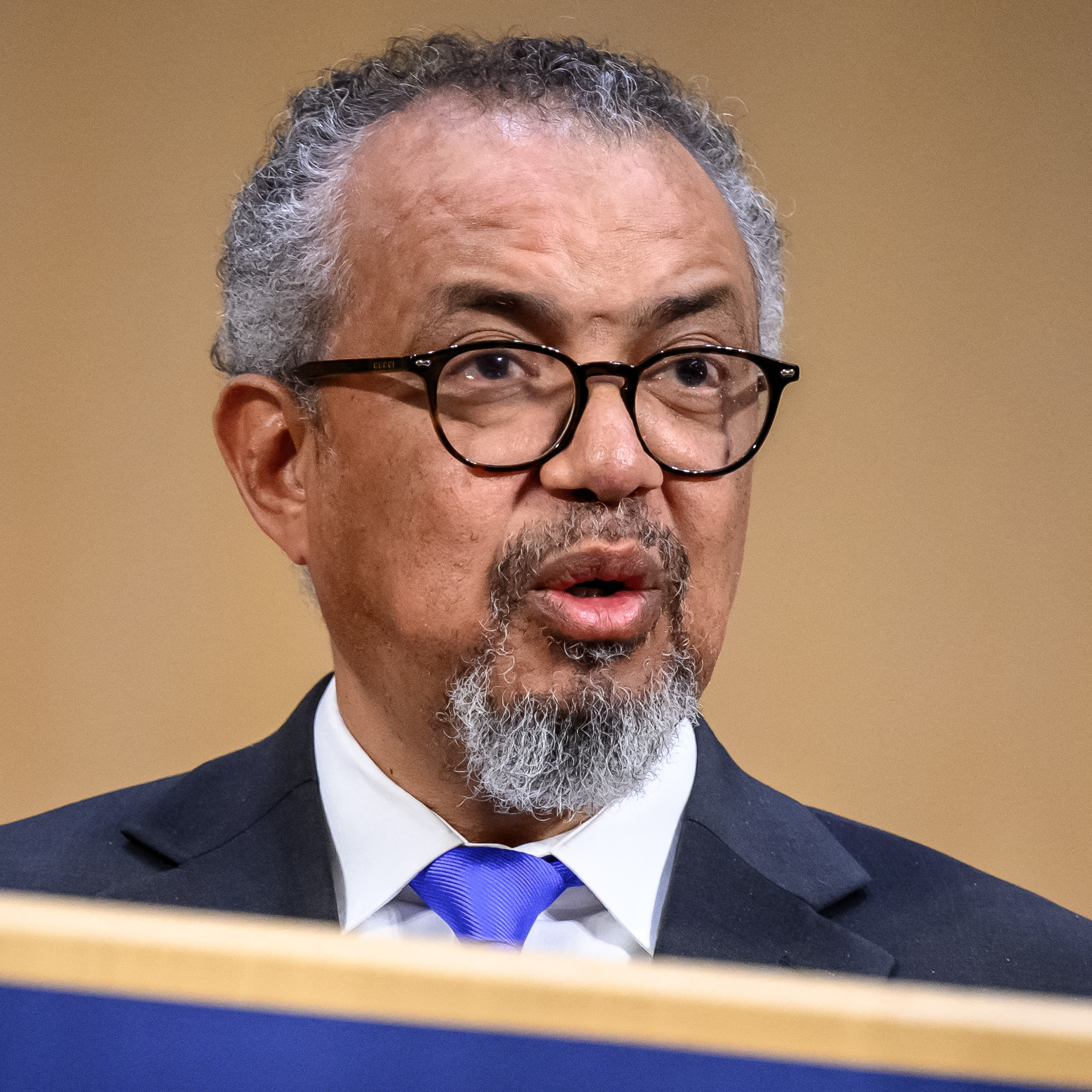 WHO director-general Tedros Adhanom Ghebreyesus delivered a speech in Geneva on May 19 that included comments about the Ebola outbreak DRC and Uganda.