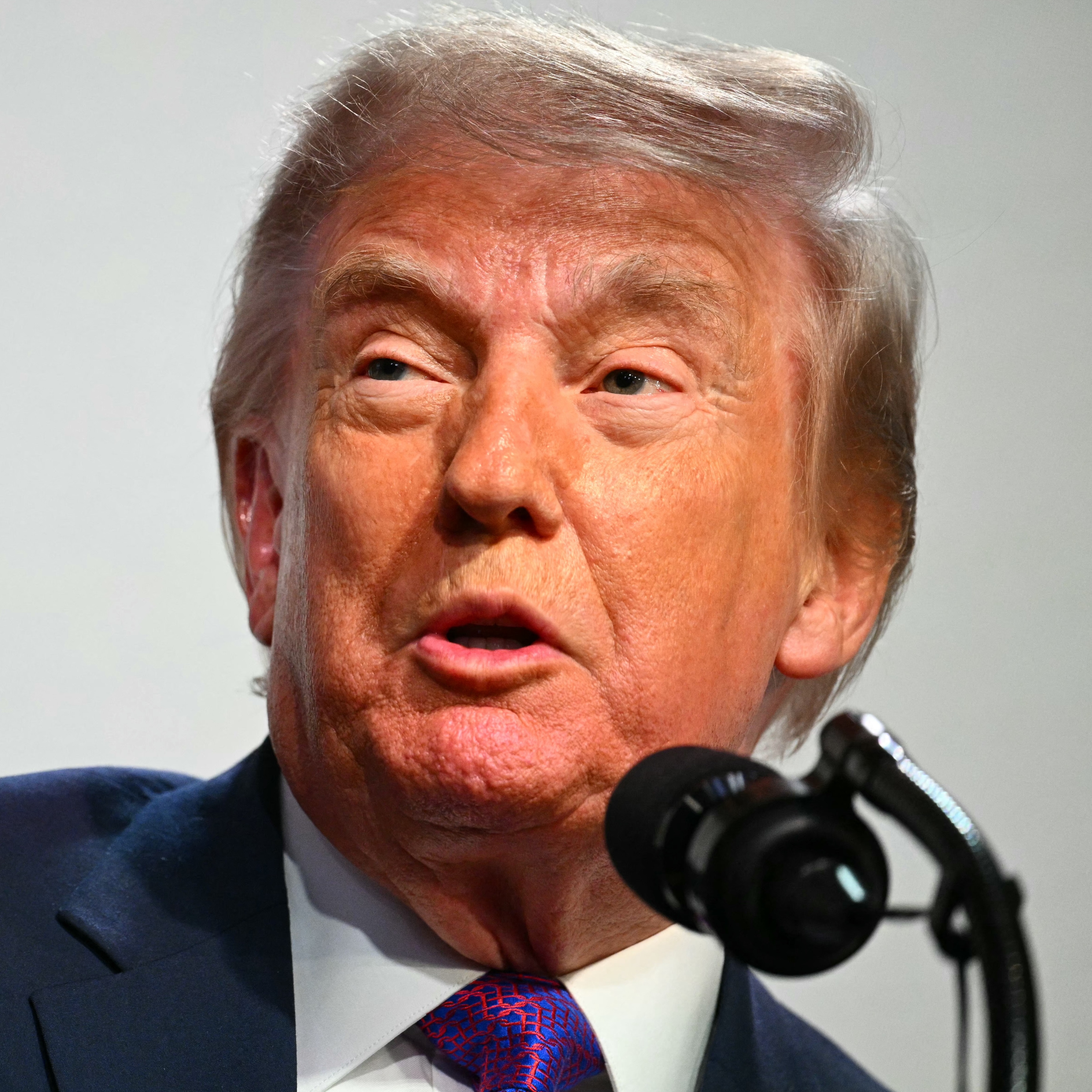 US President Donald Trump speaks during a healthcare affordability event in the South Court Auditorium of The White House in Washington, DC, on May 18, 2026.
