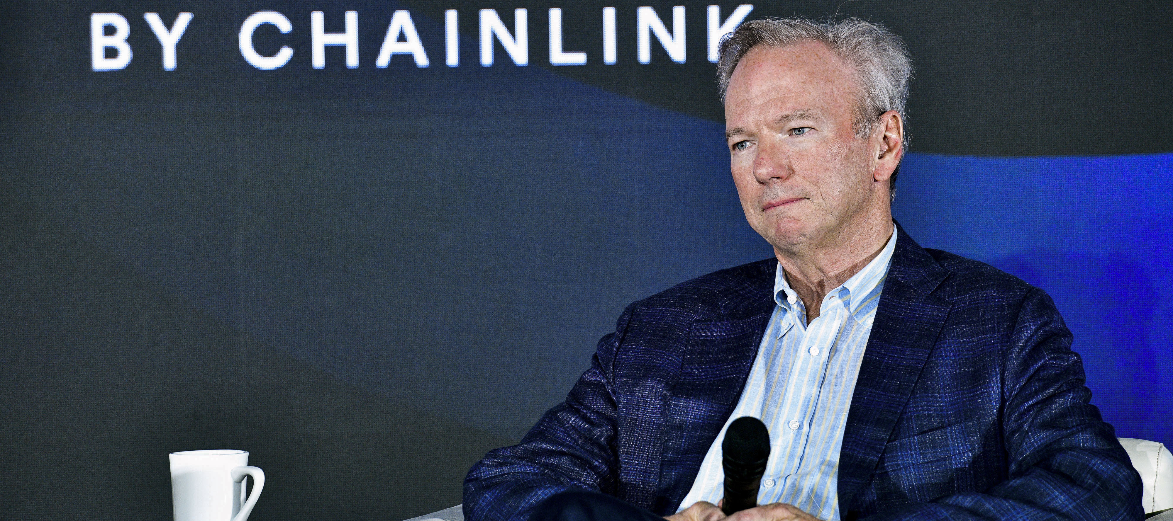 Eric Schmidt speaks at Chainlink's SmartCon 2022 Web3 Conference.