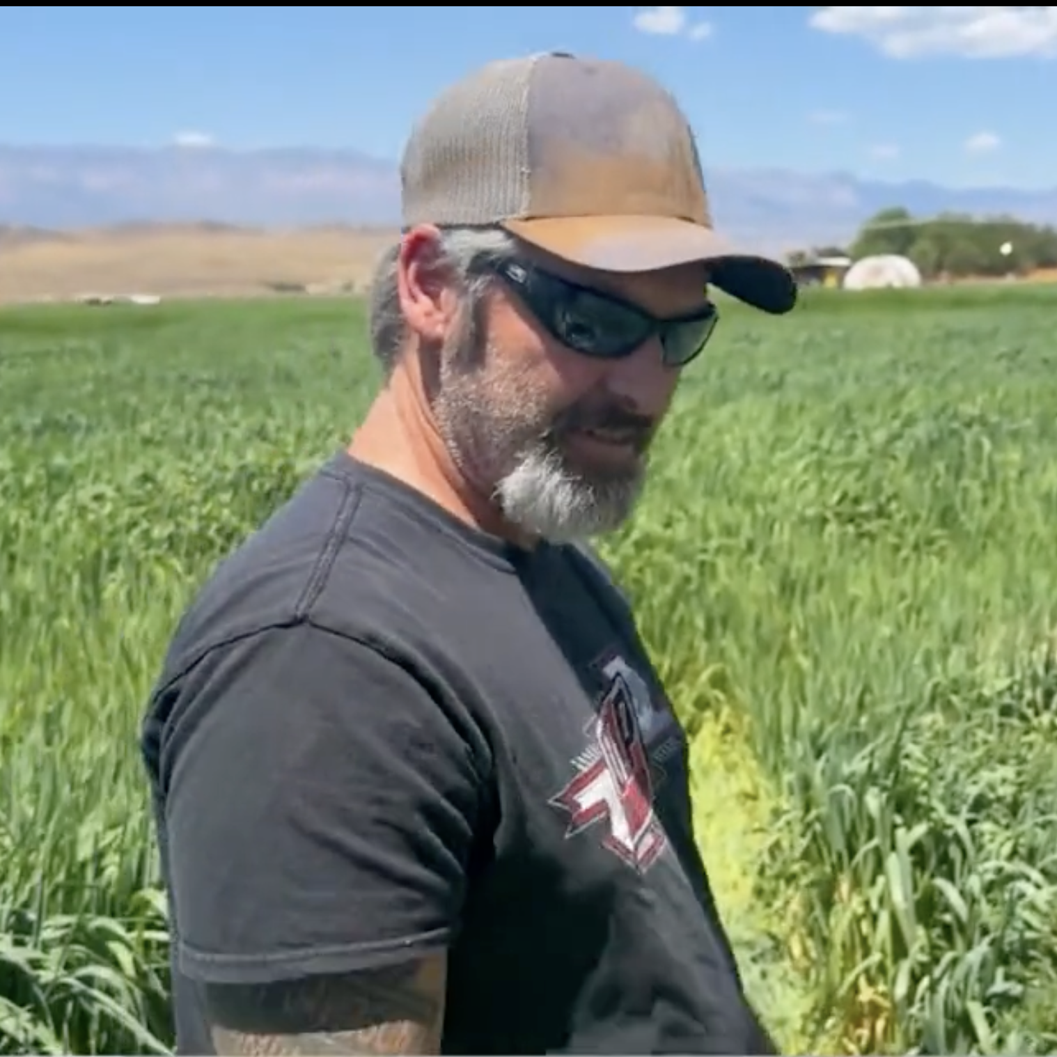 Utah farmer Todd Brown surveys his farmland that was damaged due to TikTokers.