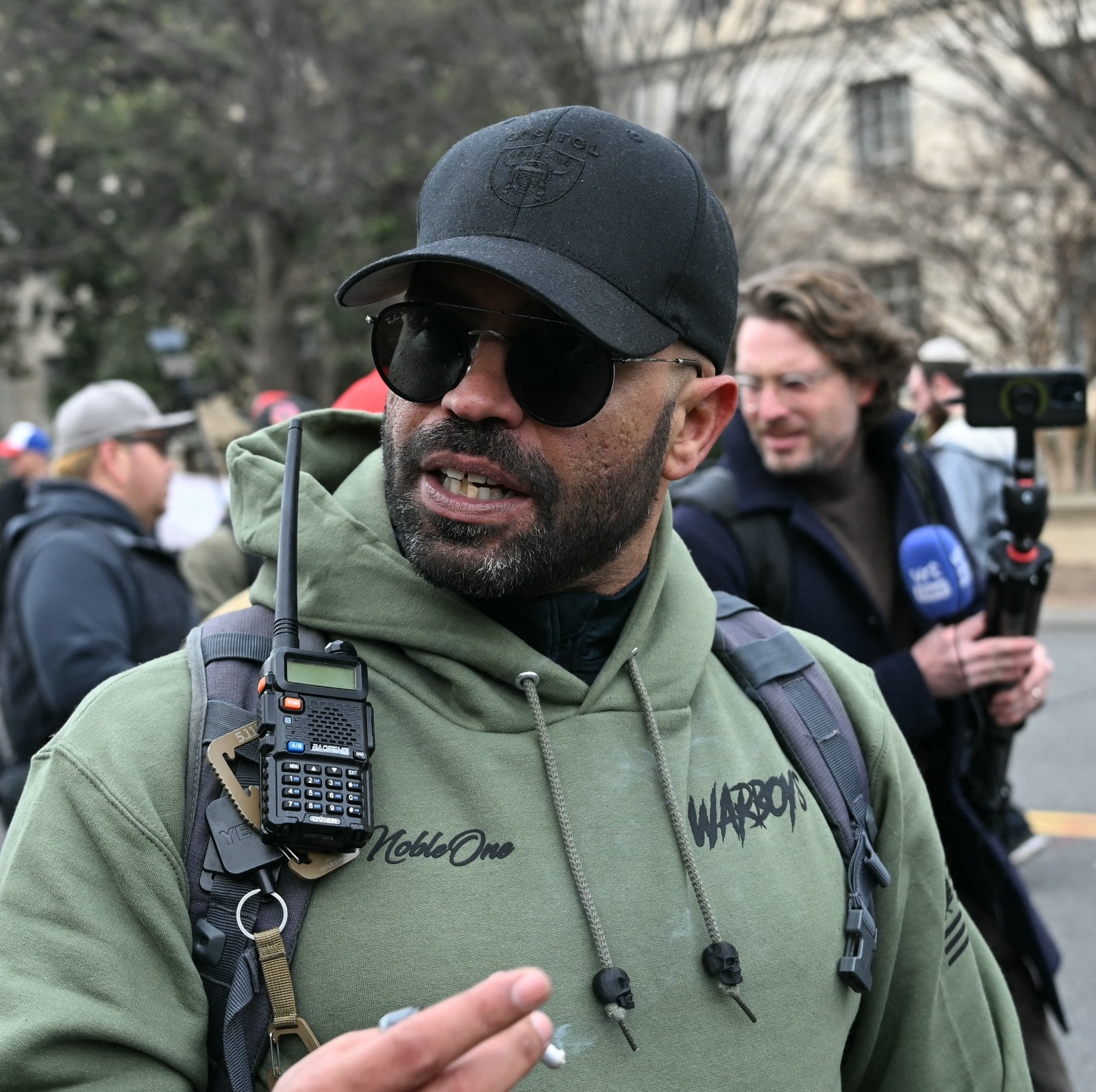Enrique Tarrio marches during a Jan. 6 rally