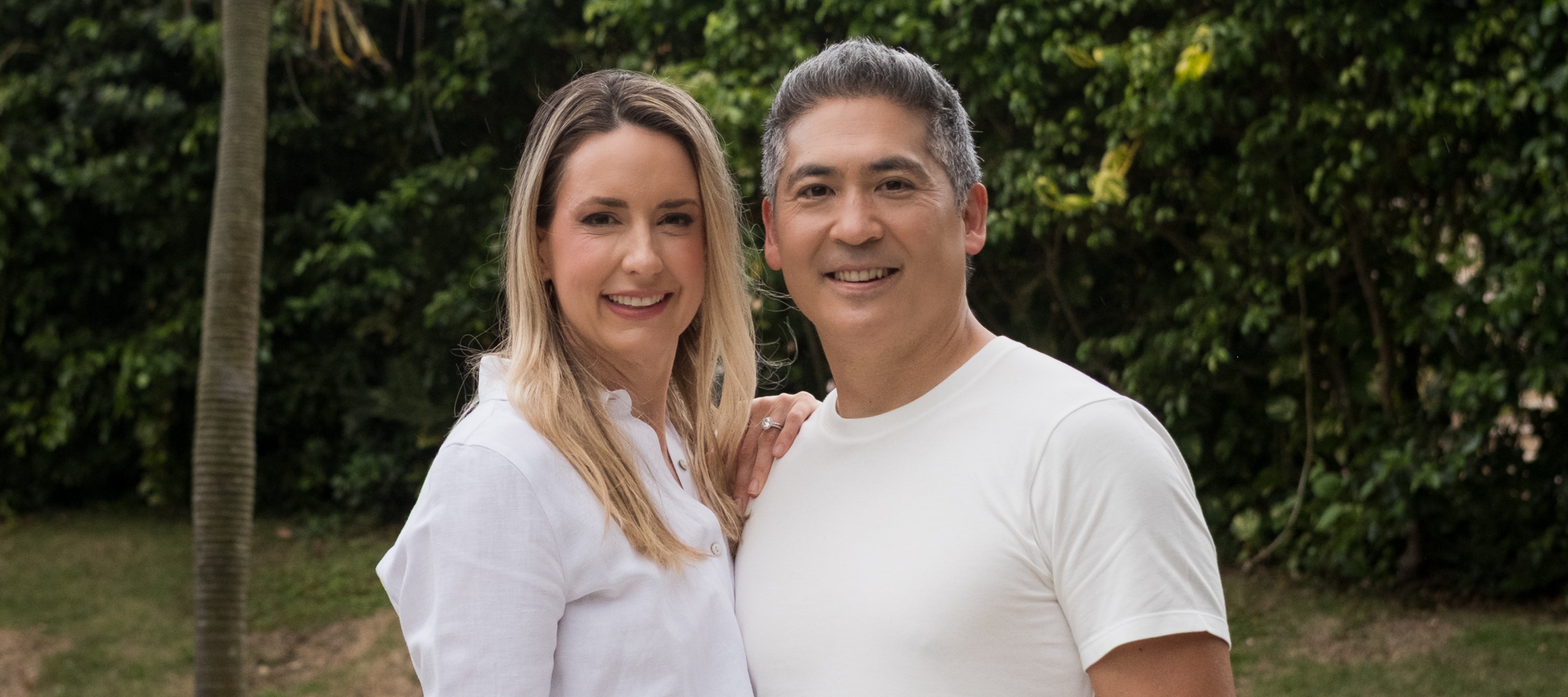 Letizia Alto and Kenji Asakura at their home.