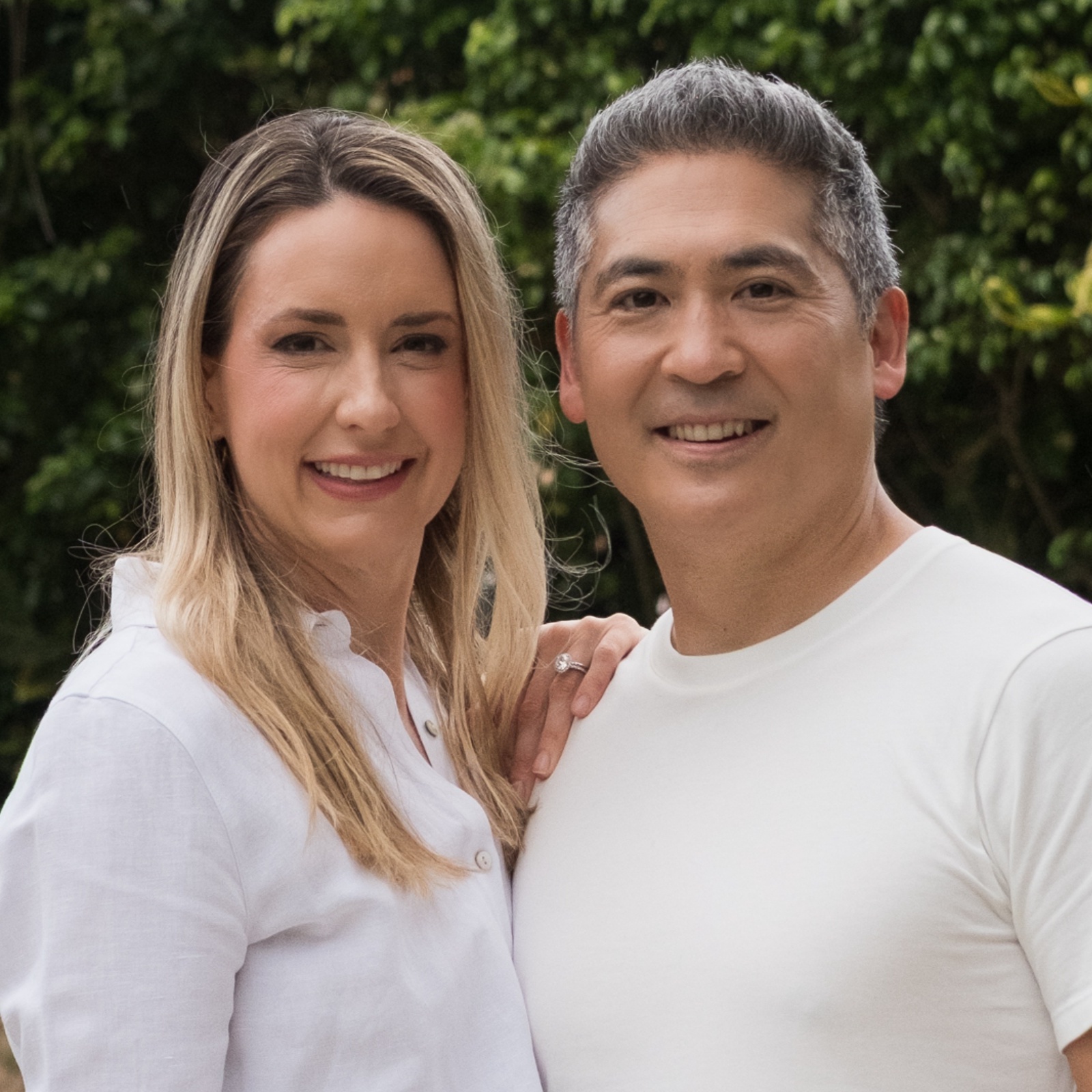 Letizia Alto and Kenji Asakura at their home.