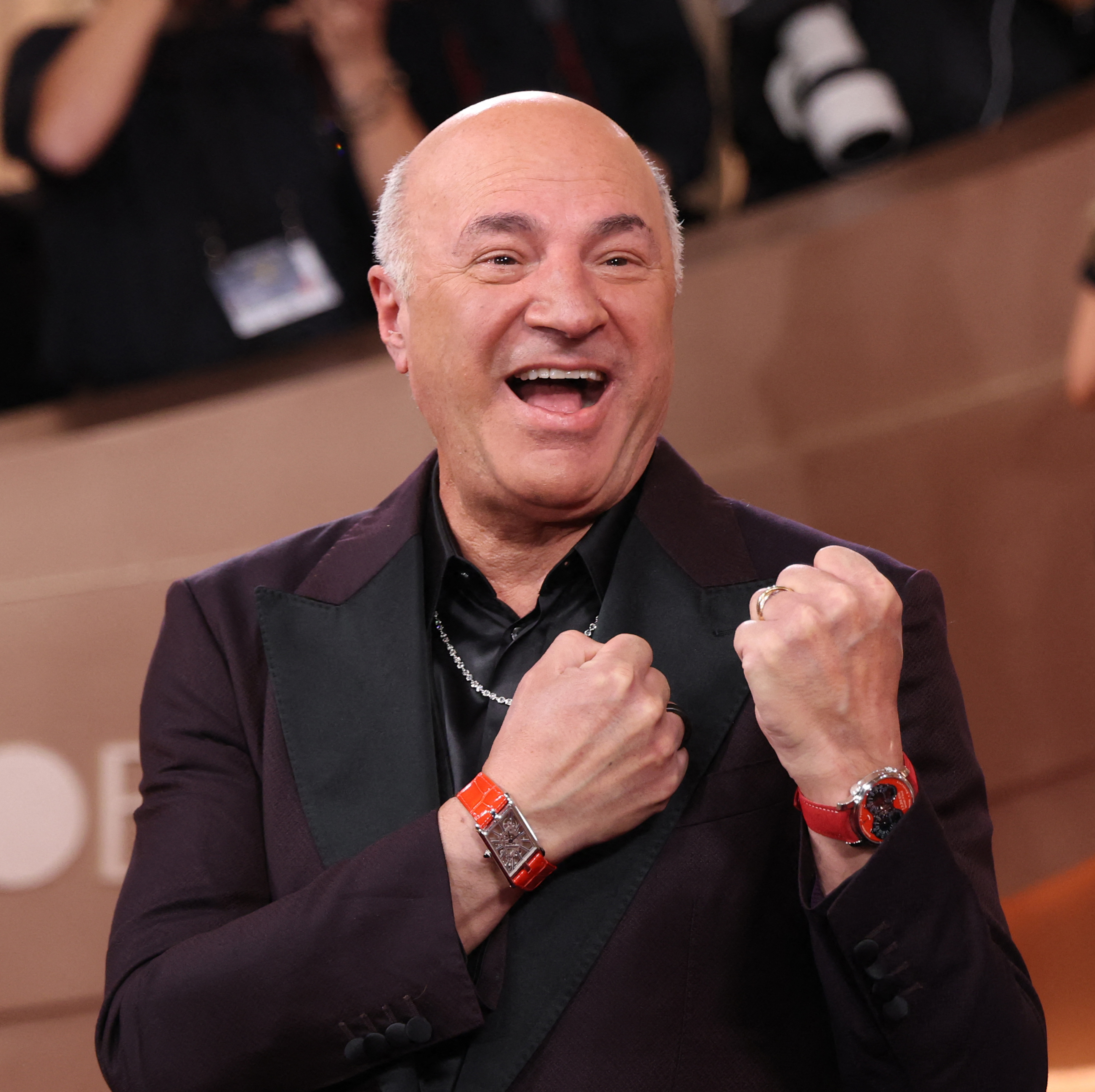 Kevin O'Leary attends the 83rd annual Golden Globe Awards.
