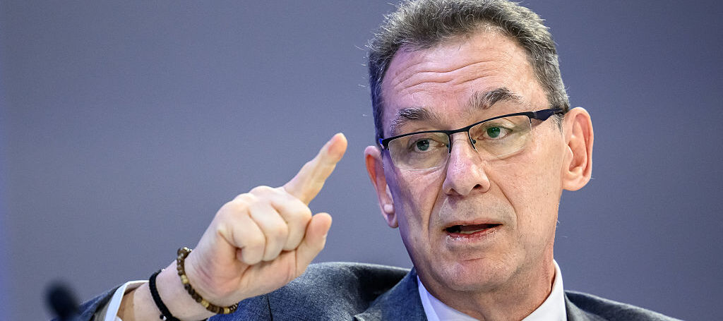 A photo of Pfizer CEO Albert Bourla