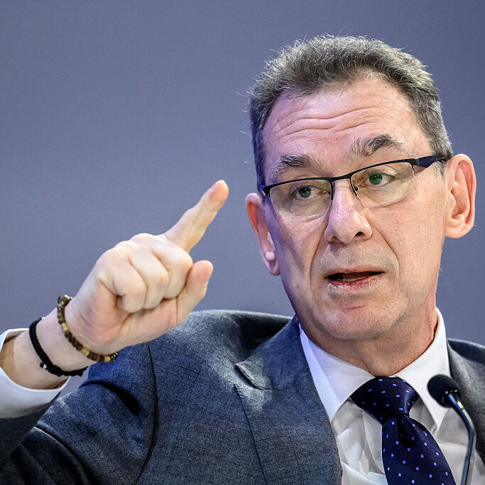 A photo of Pfizer CEO Albert Bourla