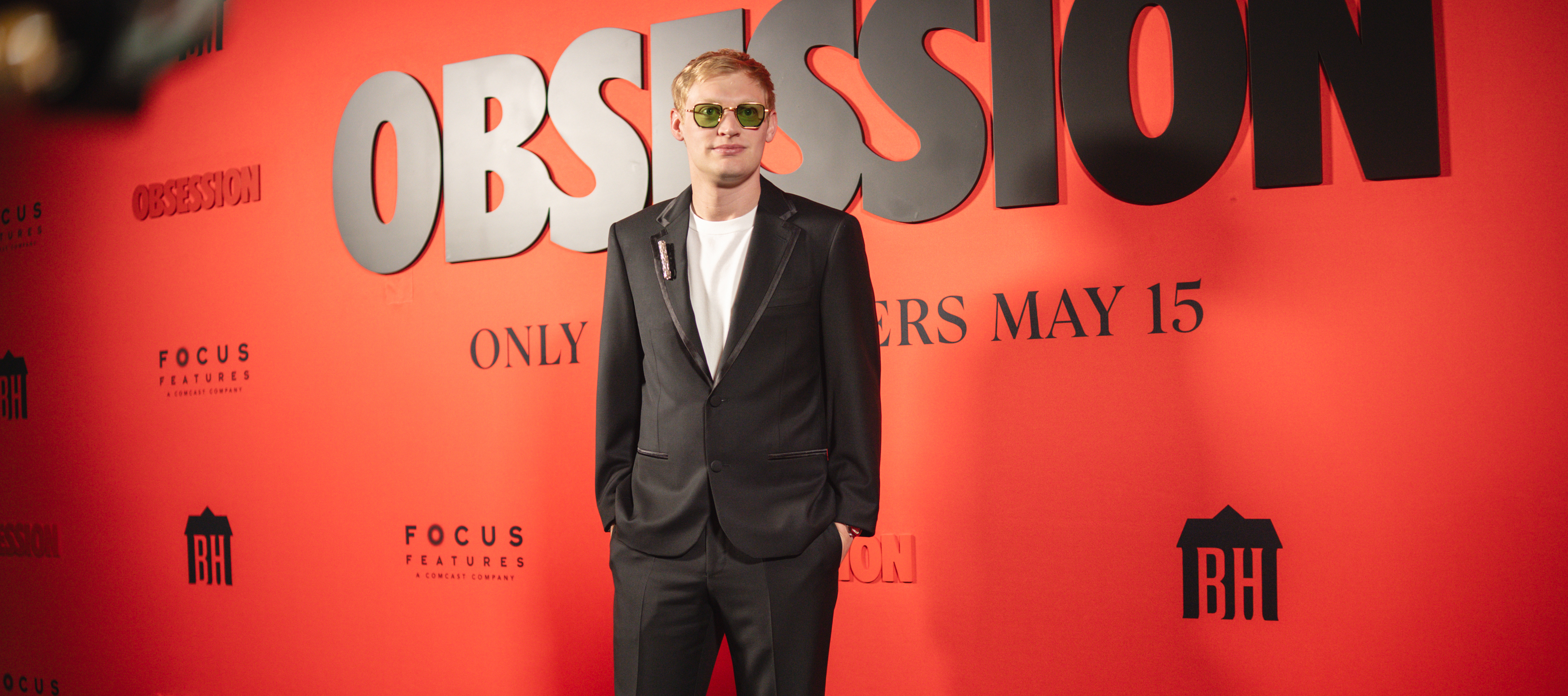 Curry Barker attends the premiere of his film, Obsession.