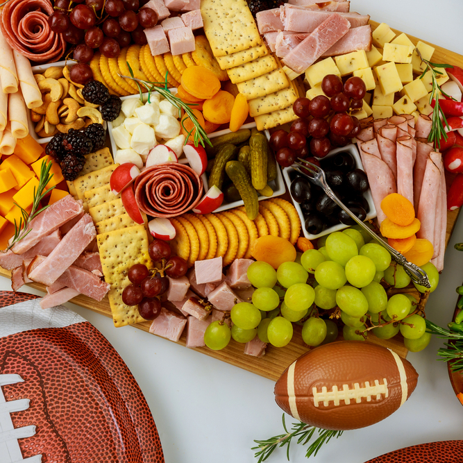 A photo of a Super Bowl deli platter