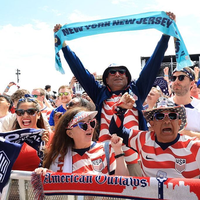 Fans attend the US Men's National Team 2026 World Cup roster announcement in New York