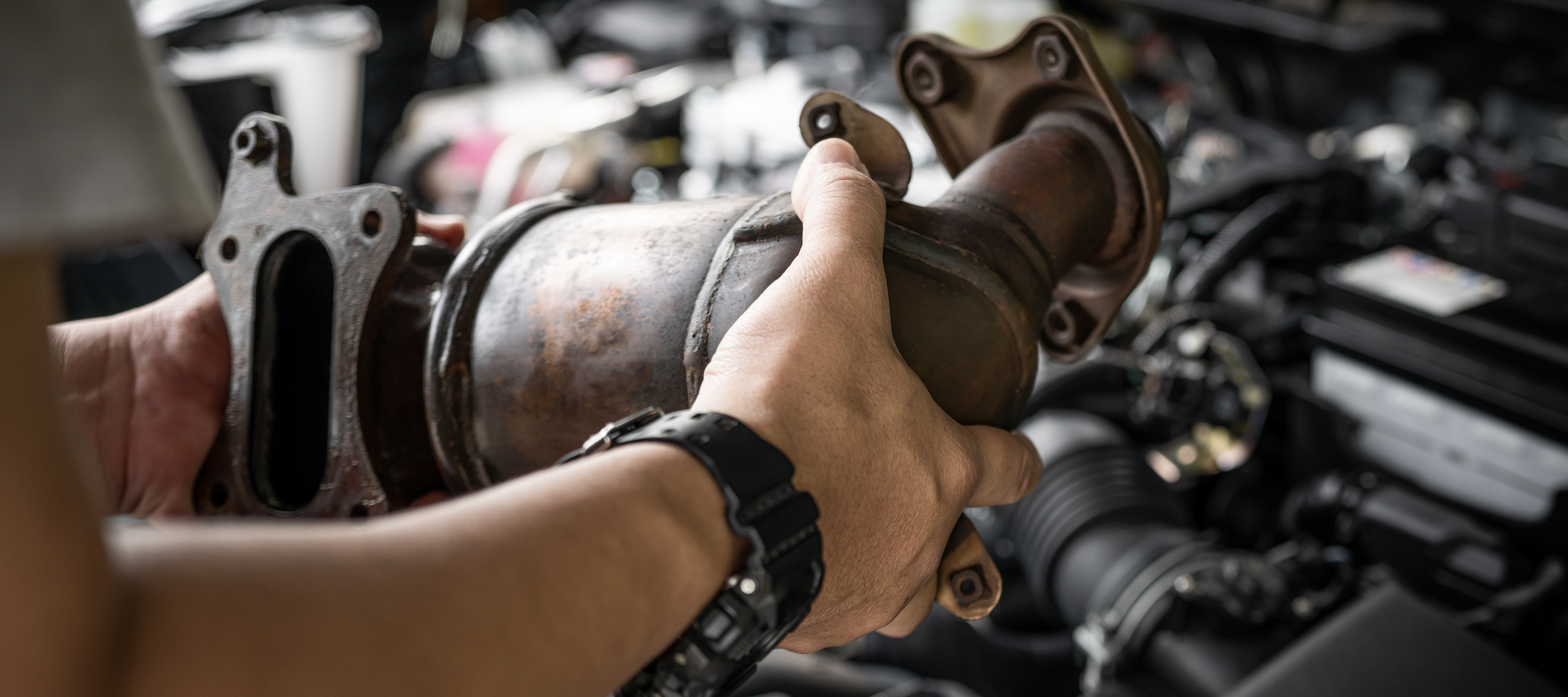 Catalytic converters are valuable and easy to nick, especially in larger vehicles with lots of clearance underneath.