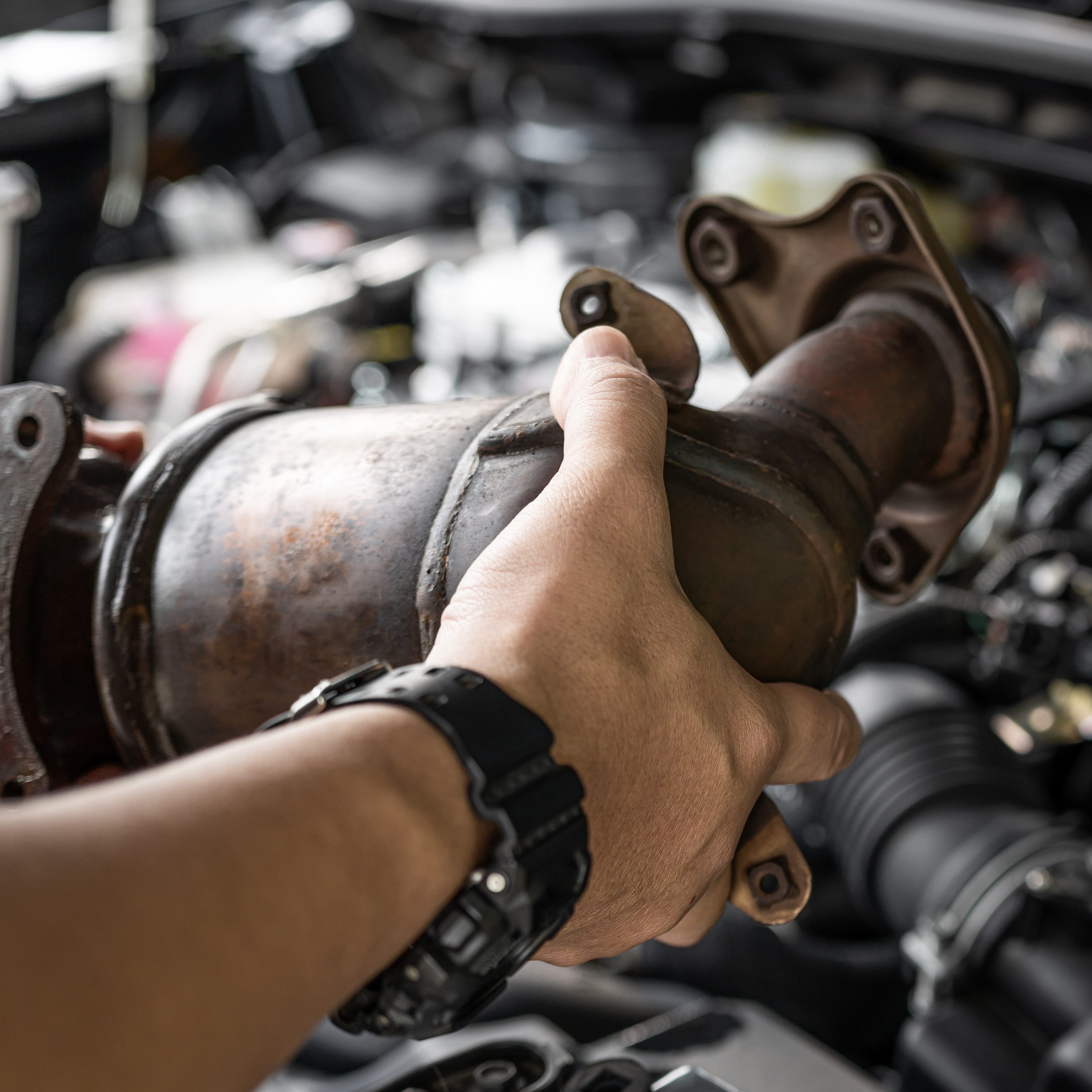 Catalytic converters are valuable and easy to nick, especially in larger vehicles with lots of clearance underneath.