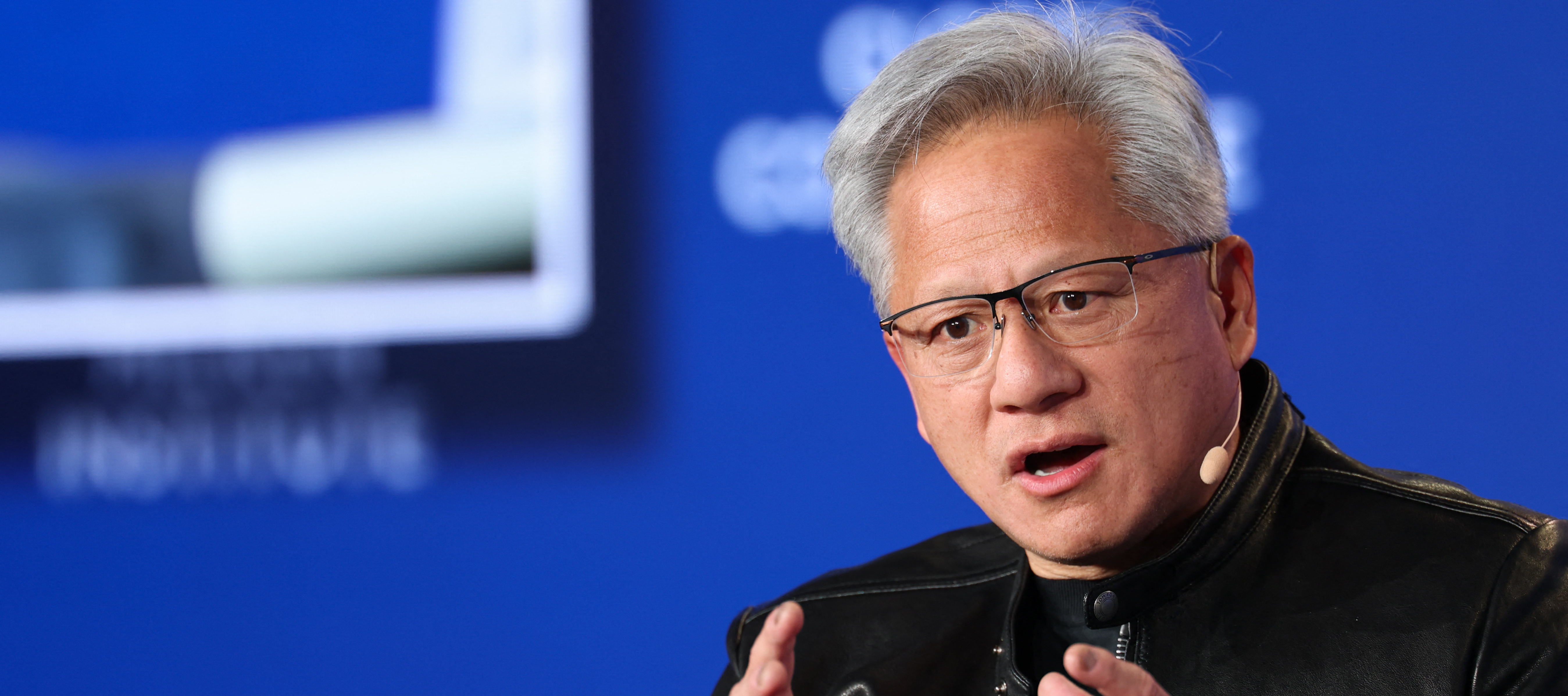 Nvidia founder and CEO, Jensen Huang, speaks during the 29th annual Milken Institute Global Conference.