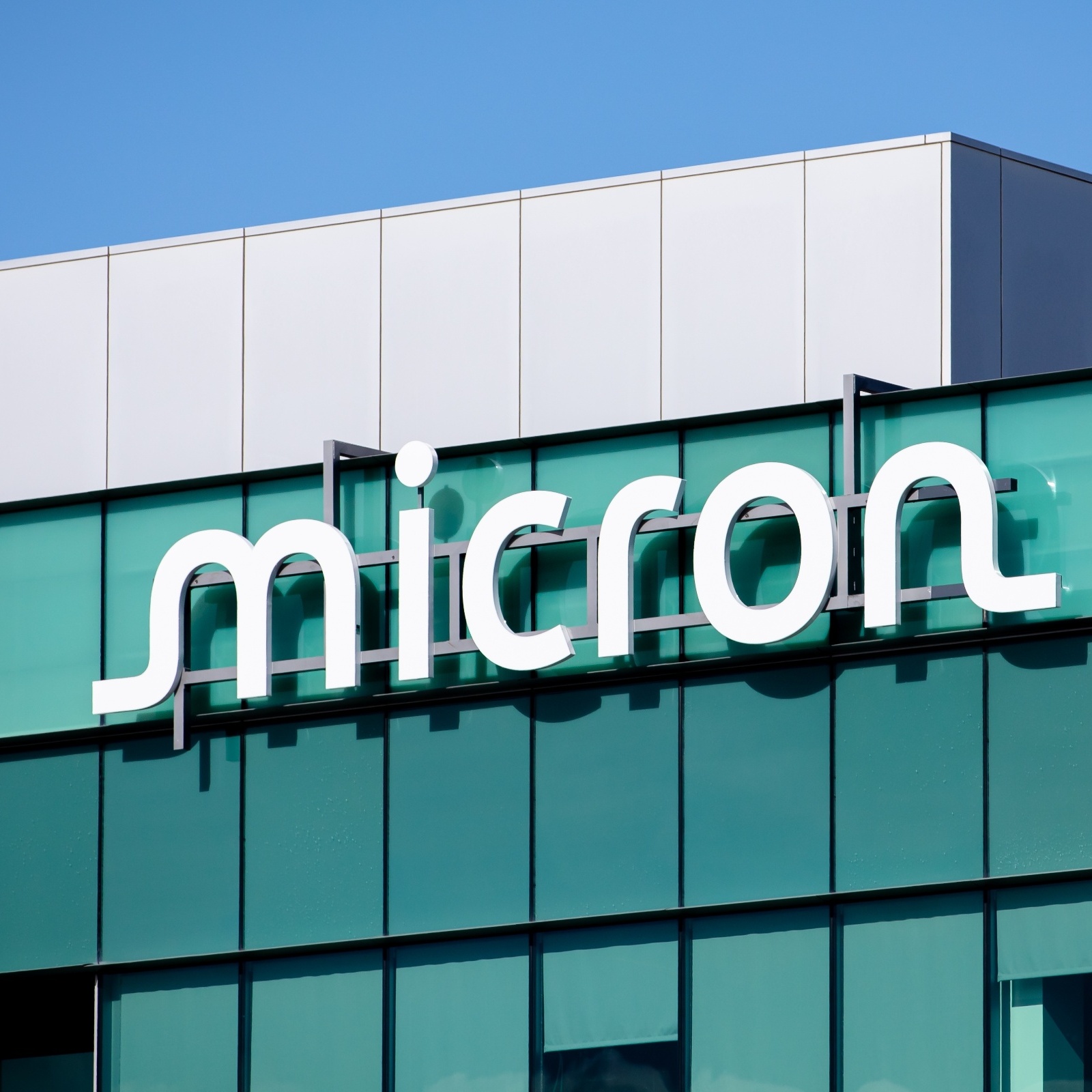 L: Micron headquarters, R: SK Hynix logo