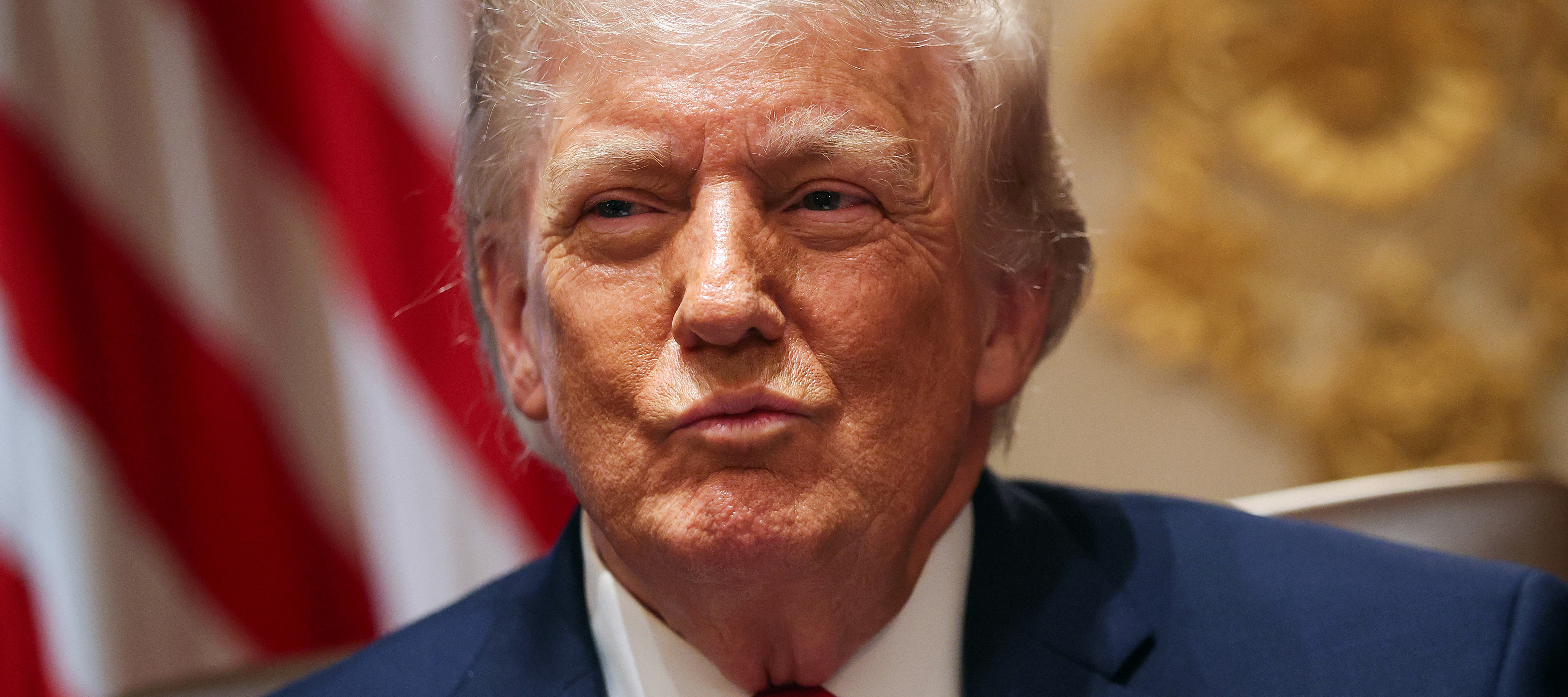 U.S. President Donald Trump looks on during a Cabinet meeting in the Cabinet Room of the White House on May 27, 2026.