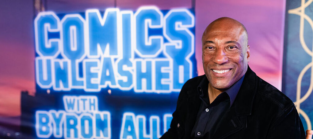 Photo of Byron Allen on the set of his show