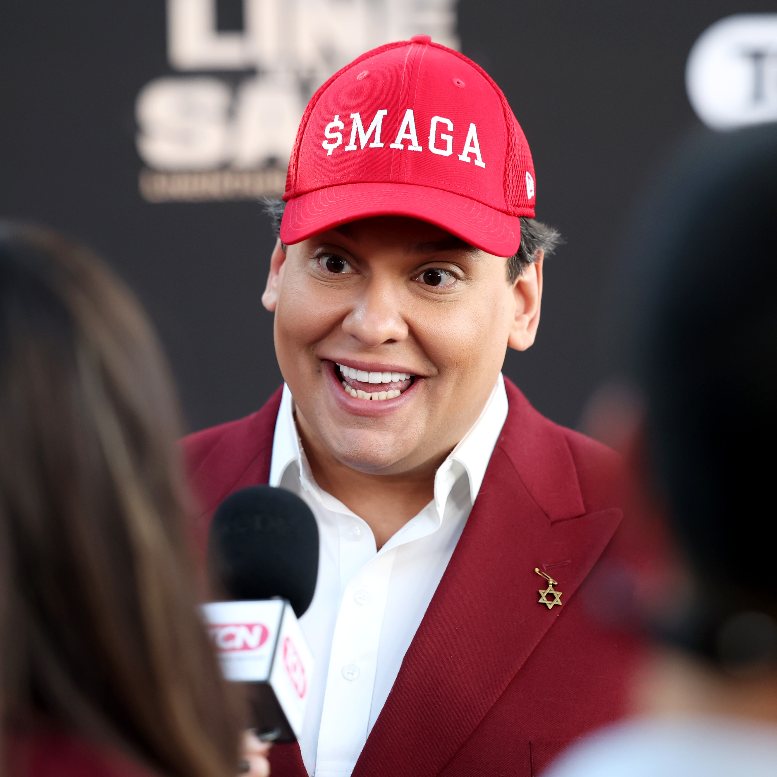 George Santos attends the world premiere of James O'Keefe's debut film "Line In The Sand."