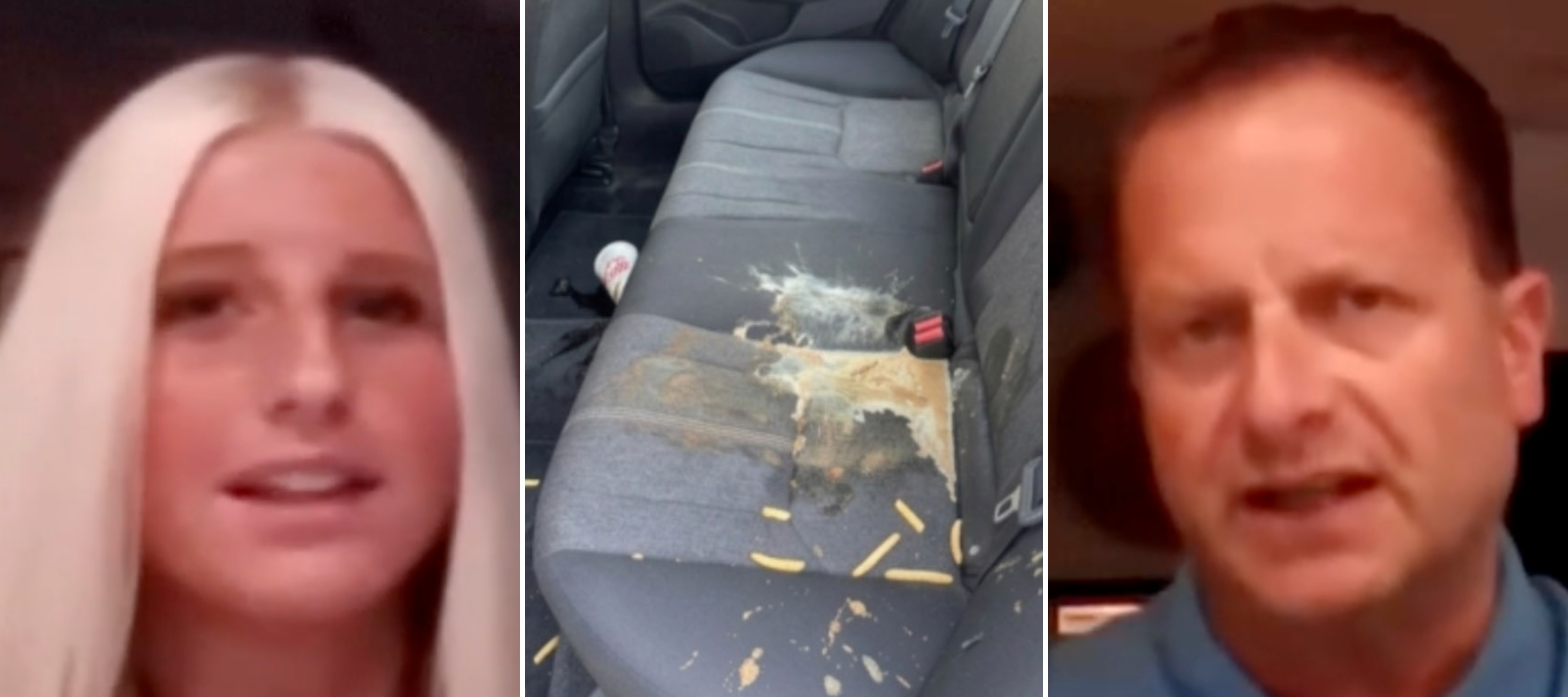 Bert Gor, his daughter and the photo sent to them by a Lyft driver.