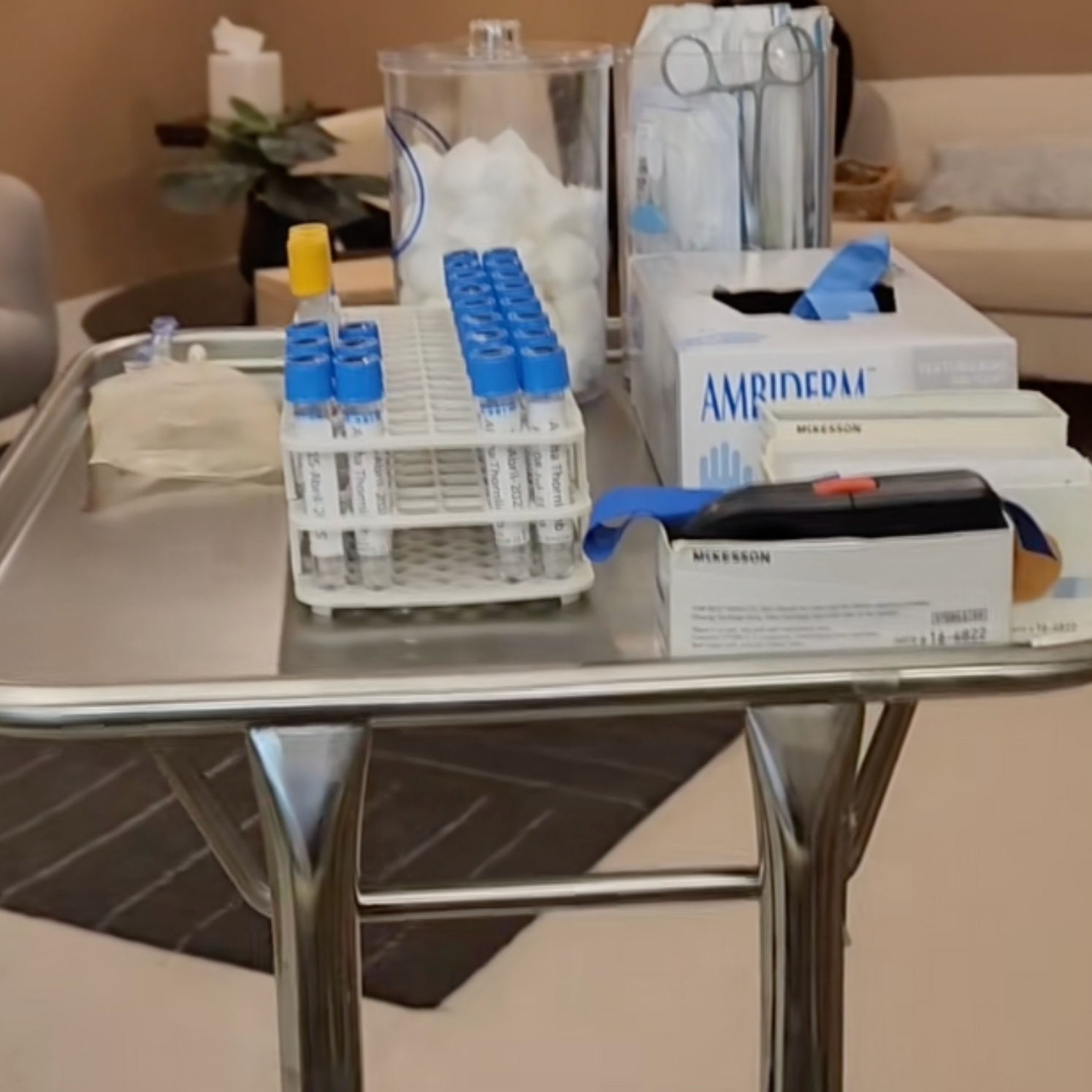 TikTok user documenting stem cell treatment